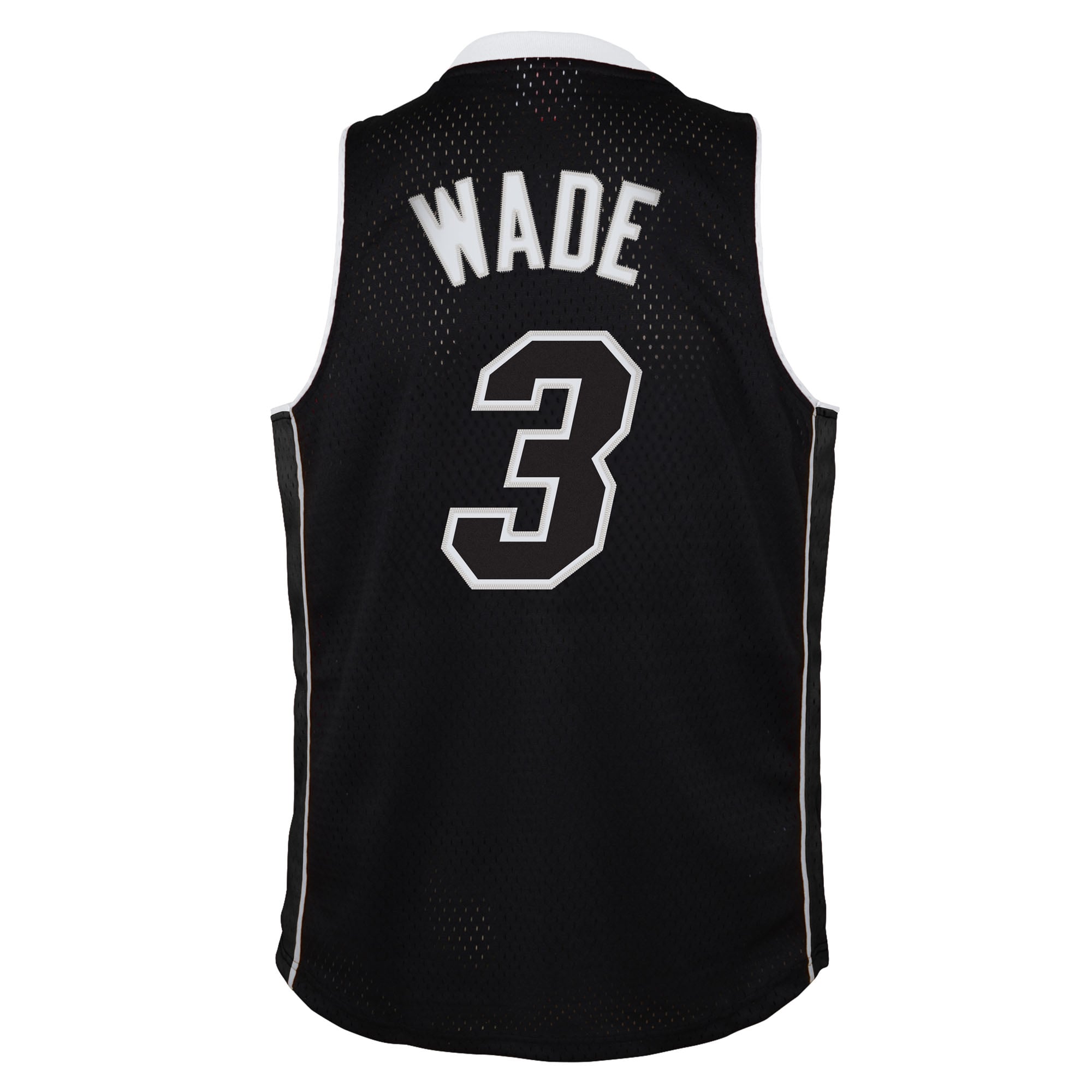Dwyane Wade Miami Heat Youth 2011/12 Hardwood Classics Swingman Alternate Jersey - Black - Image 4