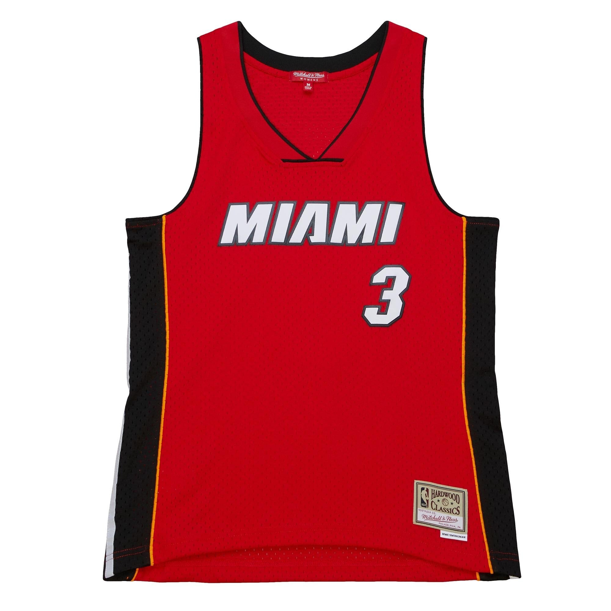 Dwyane Wade Miami Heat Women's 2005/06 Hardwood Classics Swingman Jersey - Red - Image 3
