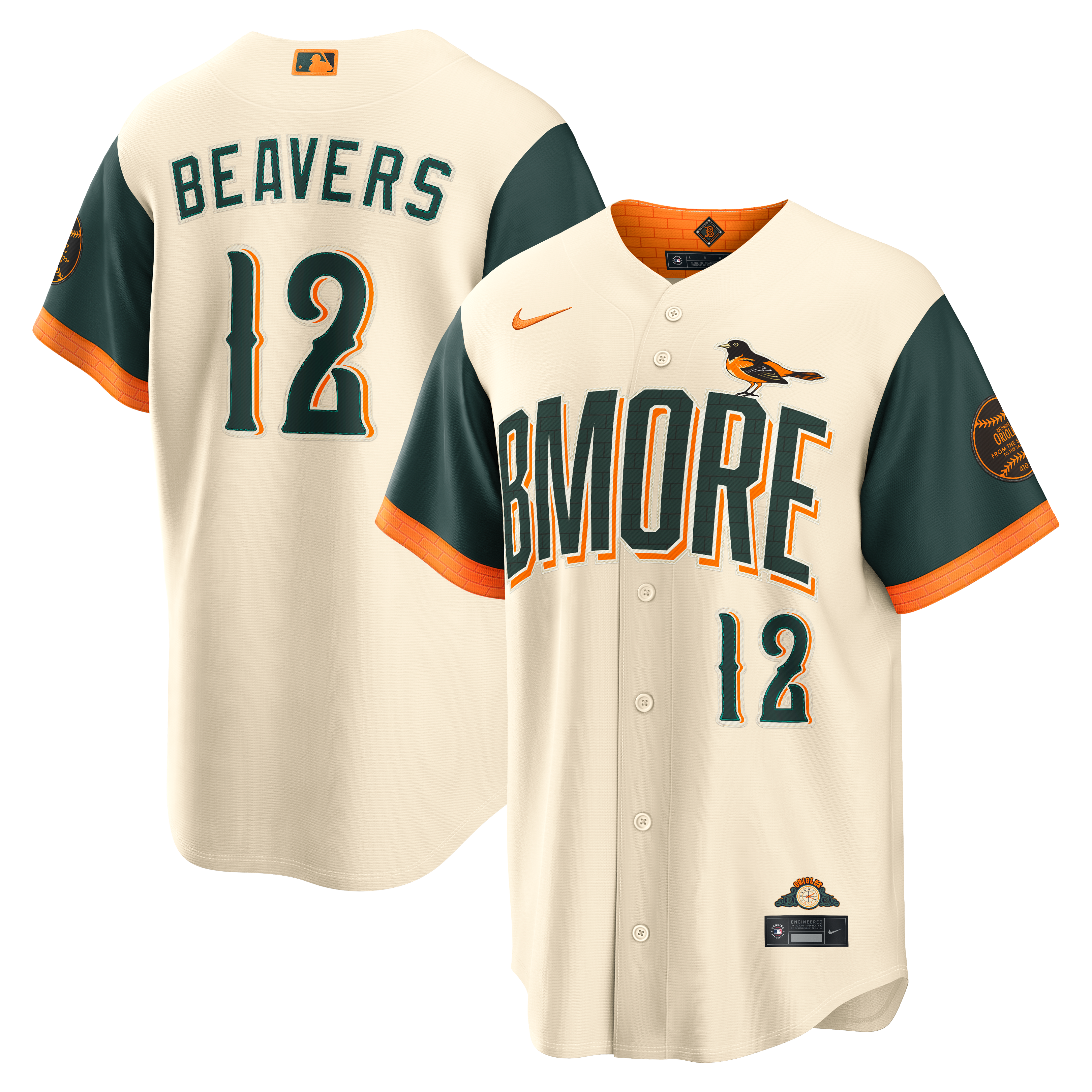 Dylan Beavers Baltimore Orioles 2026 City Connect Stadium Jersey - Cream - Image 2