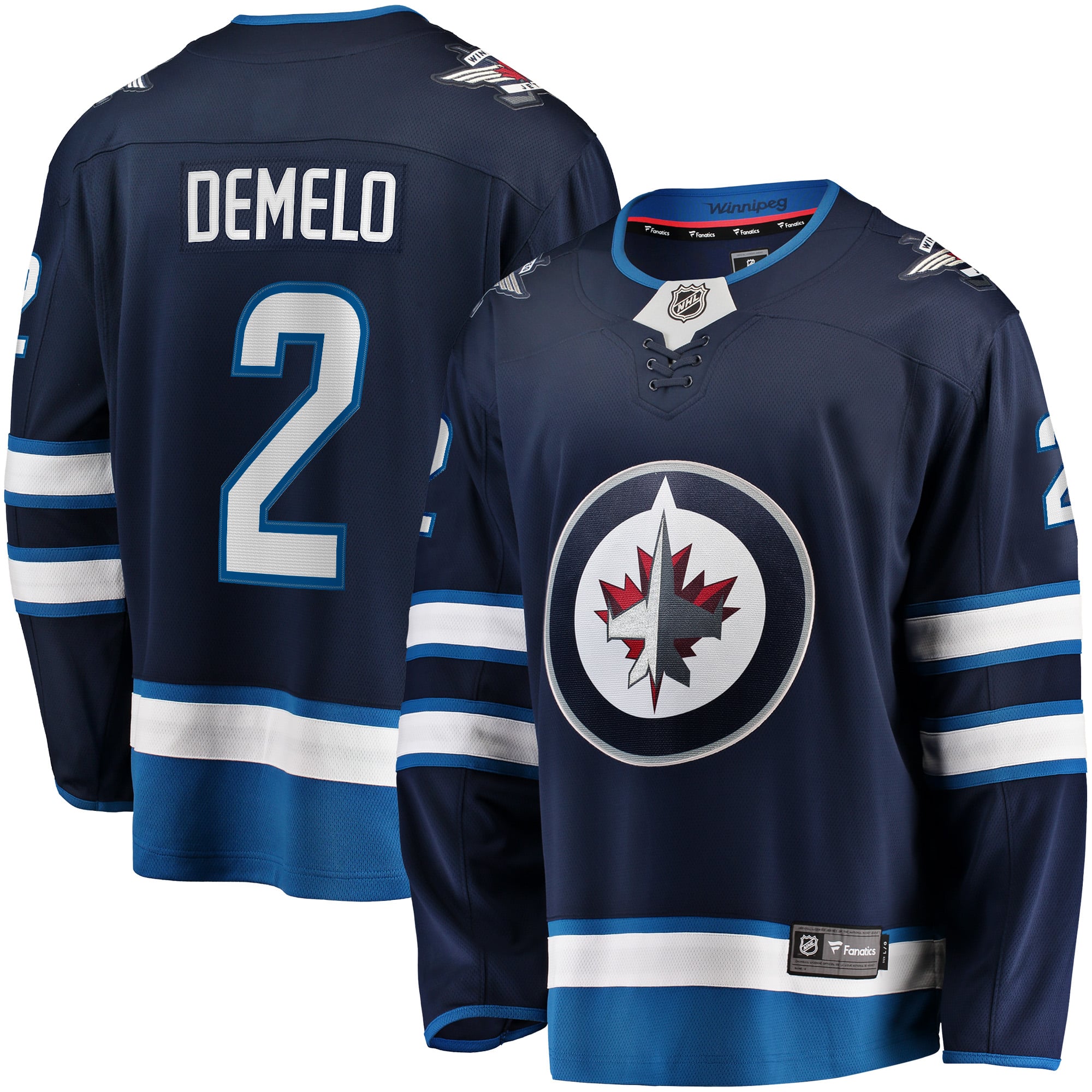 Dylan DeMelo Winnipeg Jets Breakaway Player Jersey - Navy - Image 2