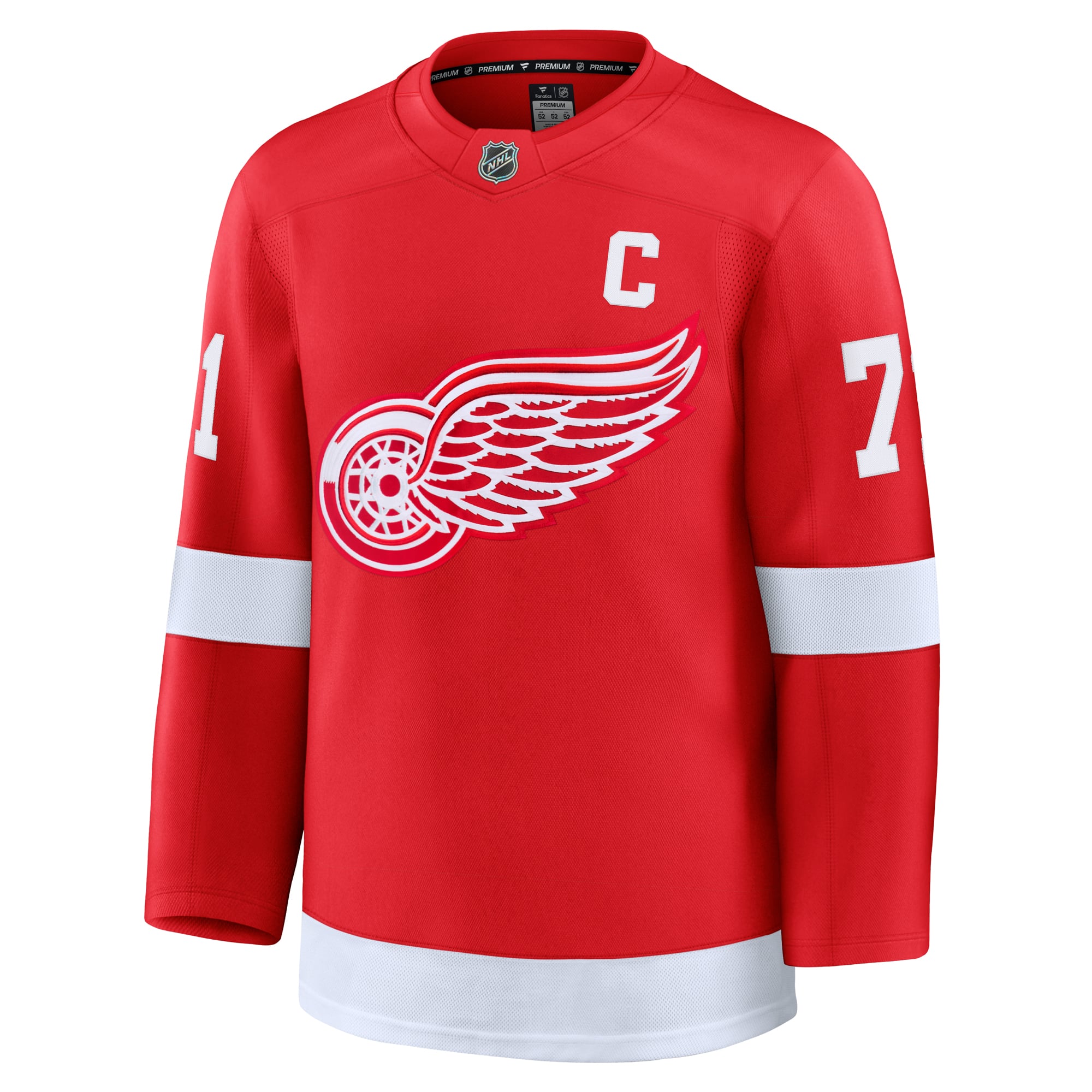 Dylan Larkin Detroit Red Wings Home Premium Jersey - Red - Image 3