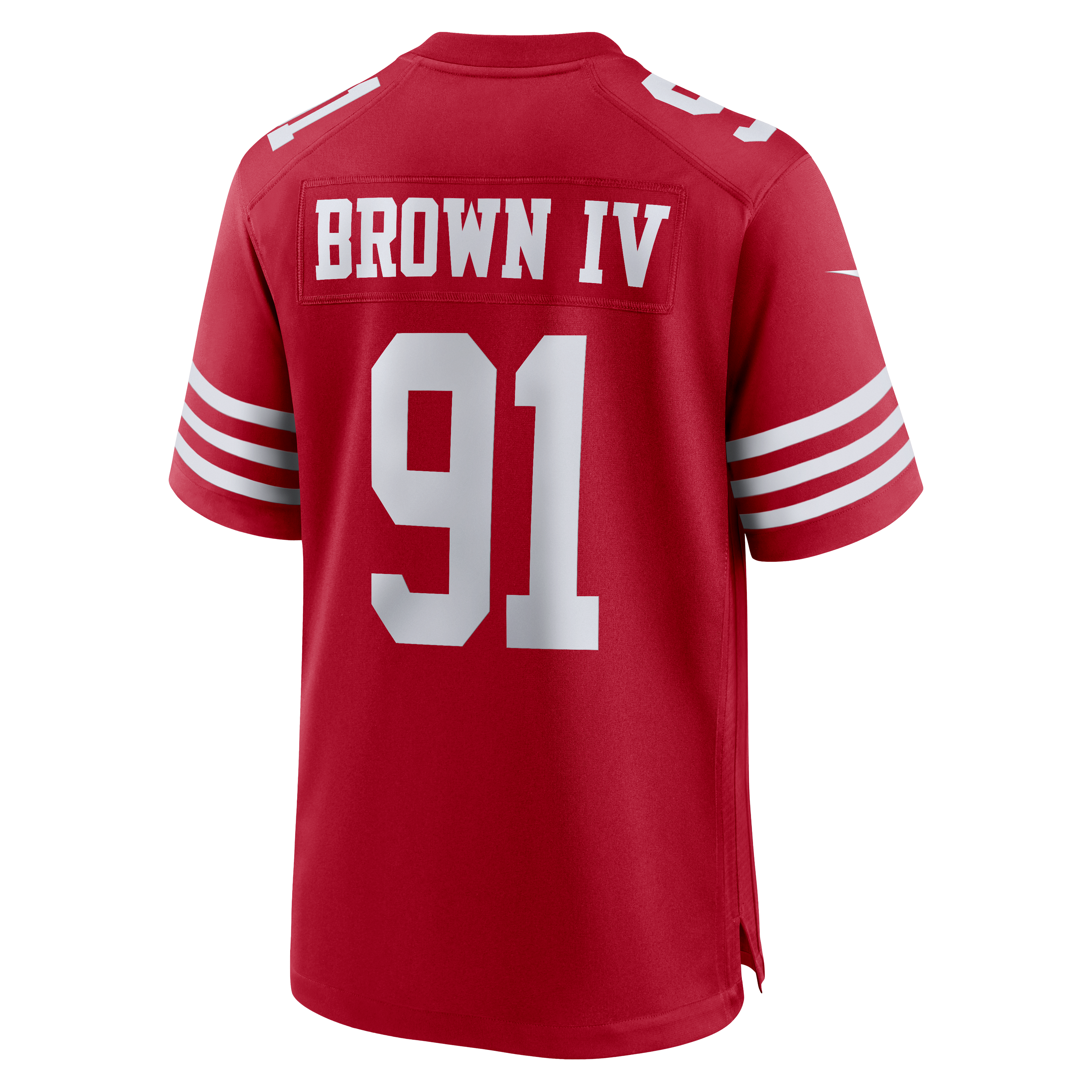 Earnest Brown IV San Francisco 49ers Team Game Jersey - Scarlet - Image 4