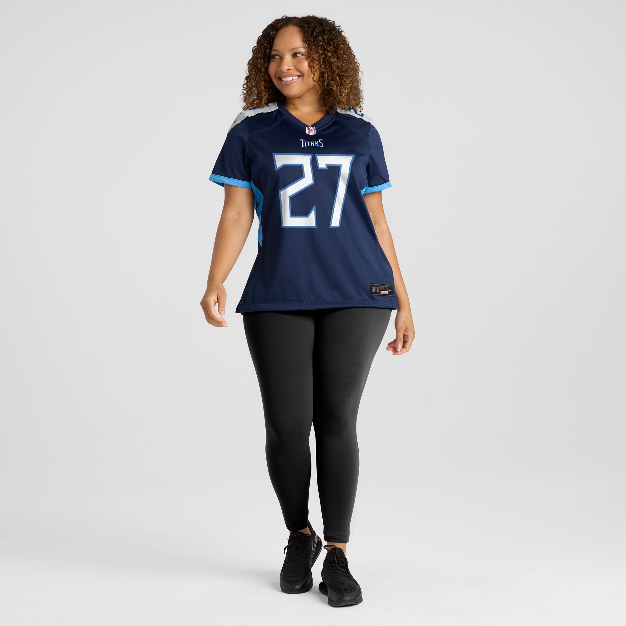 Eddie George Tennessee Titans Women's Game Retired Player Jersey - Navy - Image 7