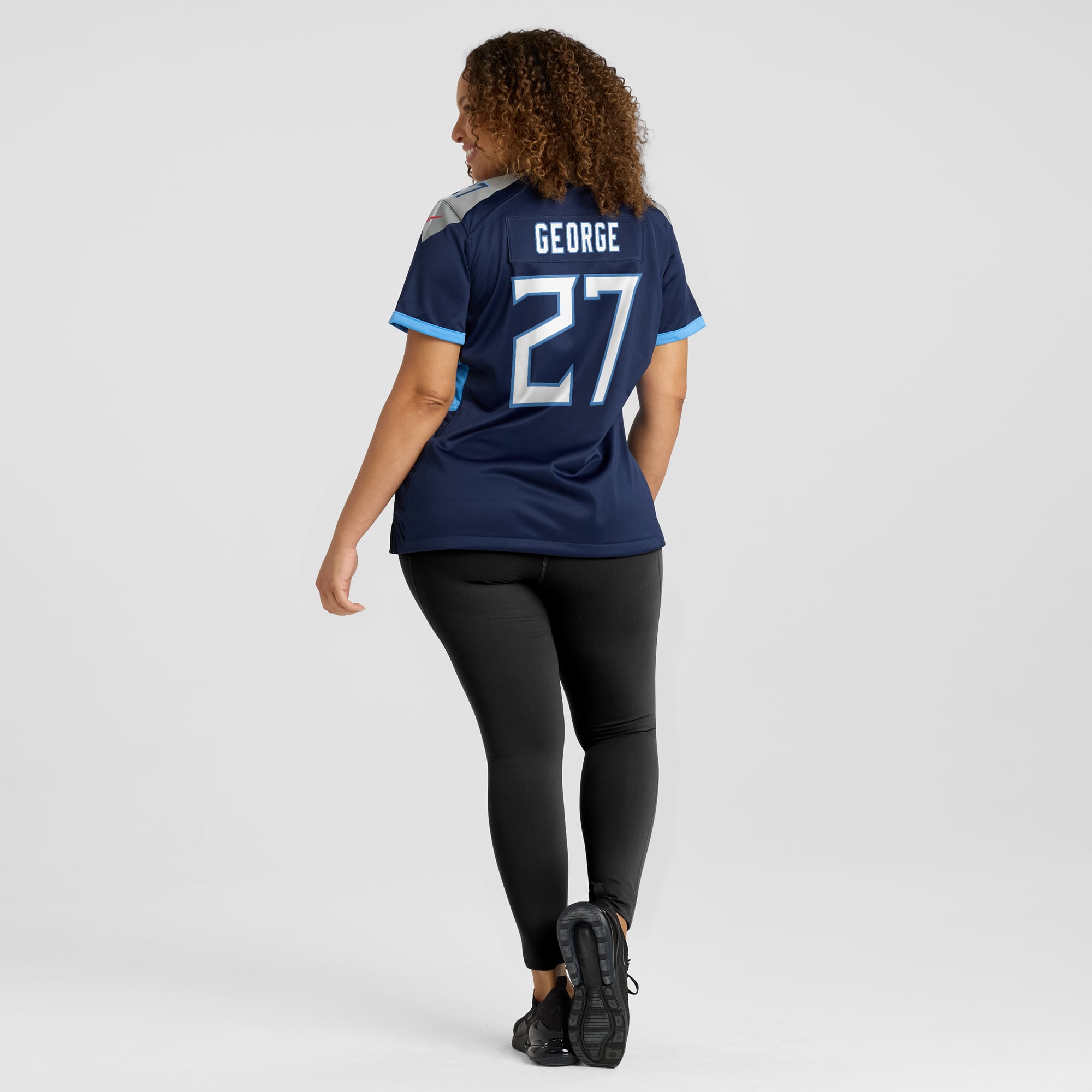 Eddie George Tennessee Titans Women's Game Retired Player Jersey - Navy - Image 8