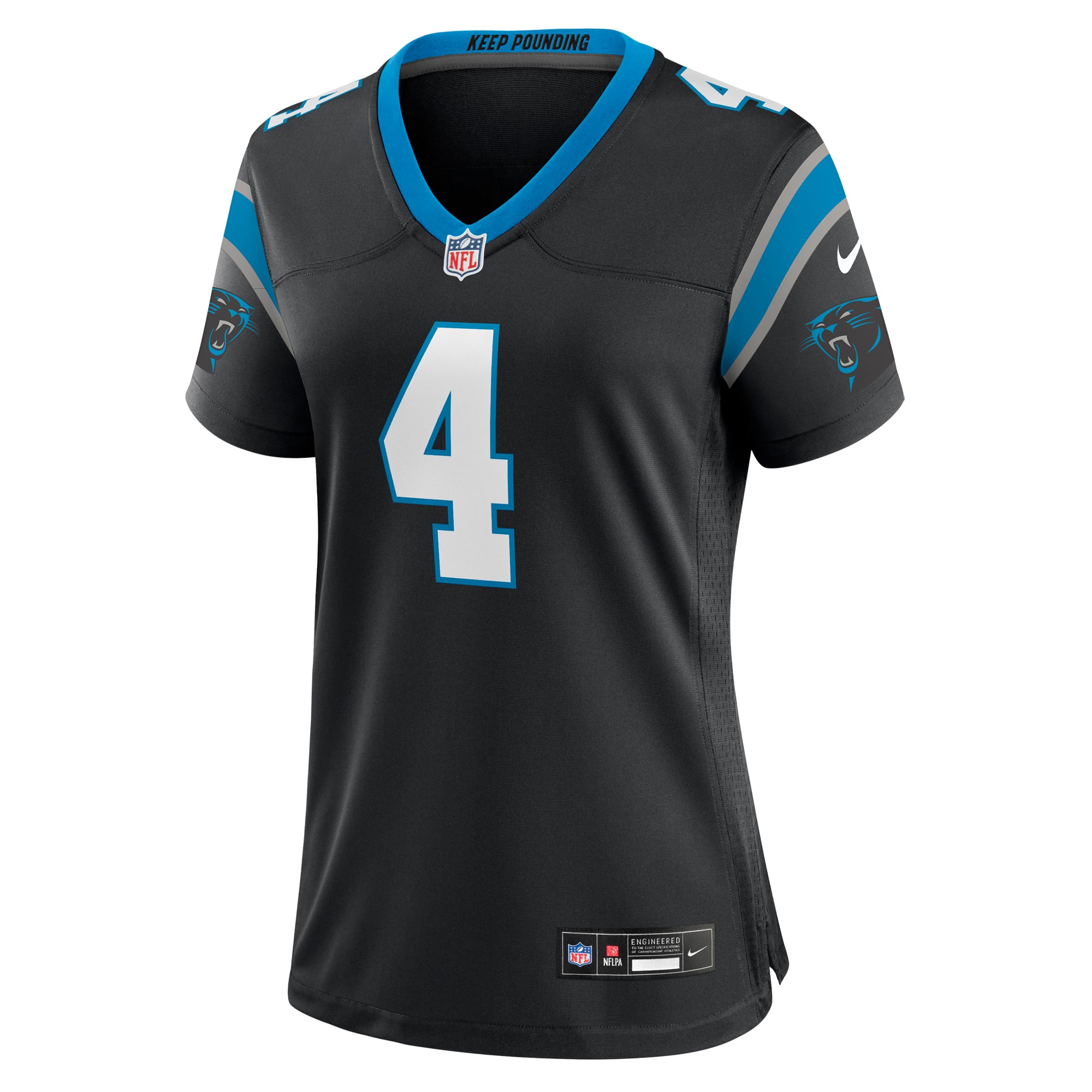 Eddy Pineiro Carolina Panthers Women's Team Game Jersey - Black - Image 3