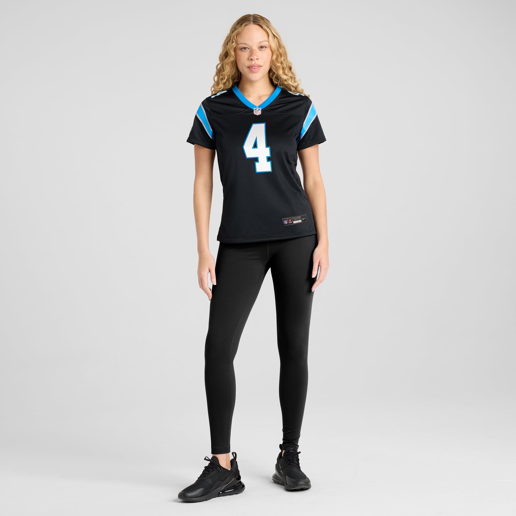 Eddy Pineiro Carolina Panthers Women's Team Game Jersey - Black - Image 5