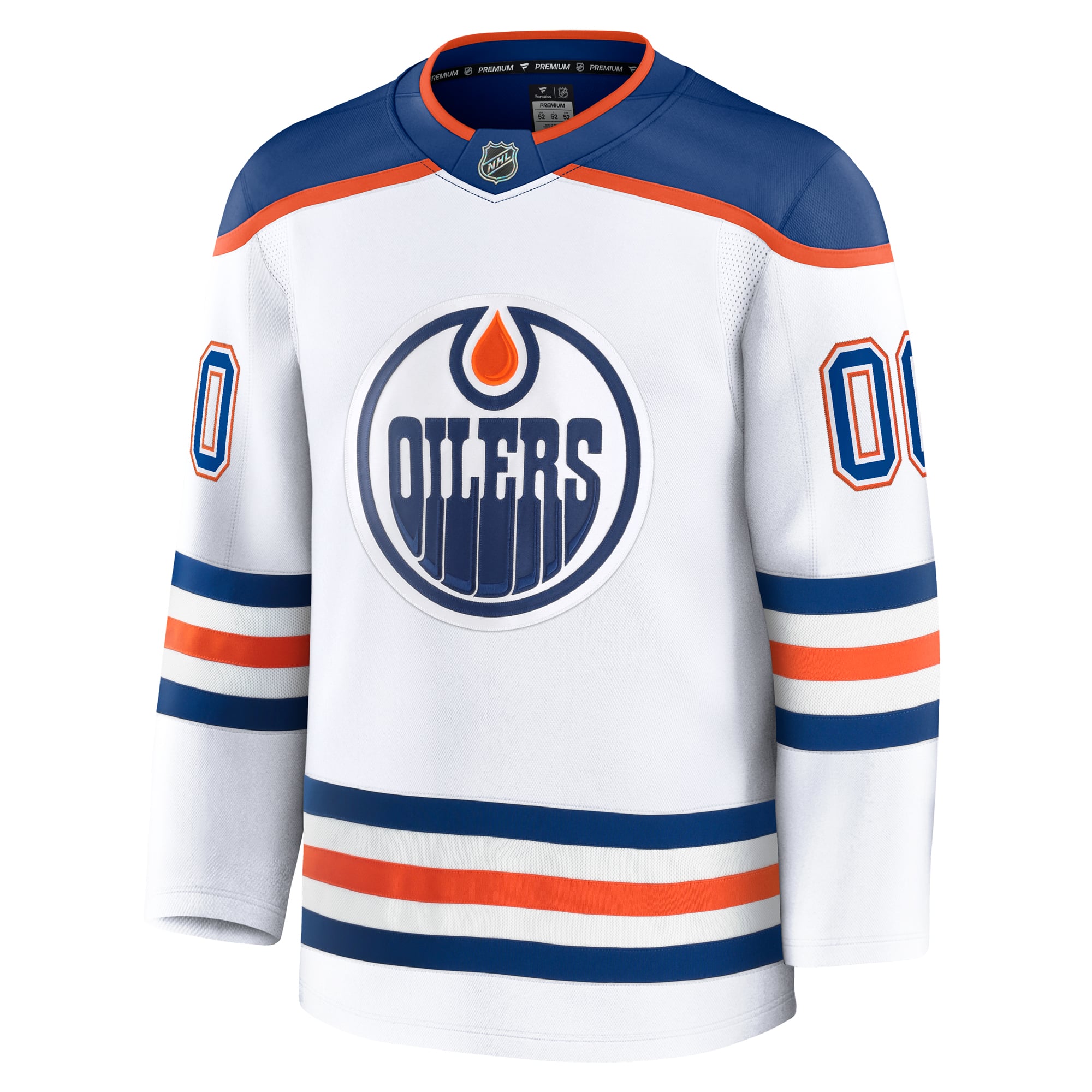 Edmonton Oilers Away Premium Custom Jersey - White - Image 3