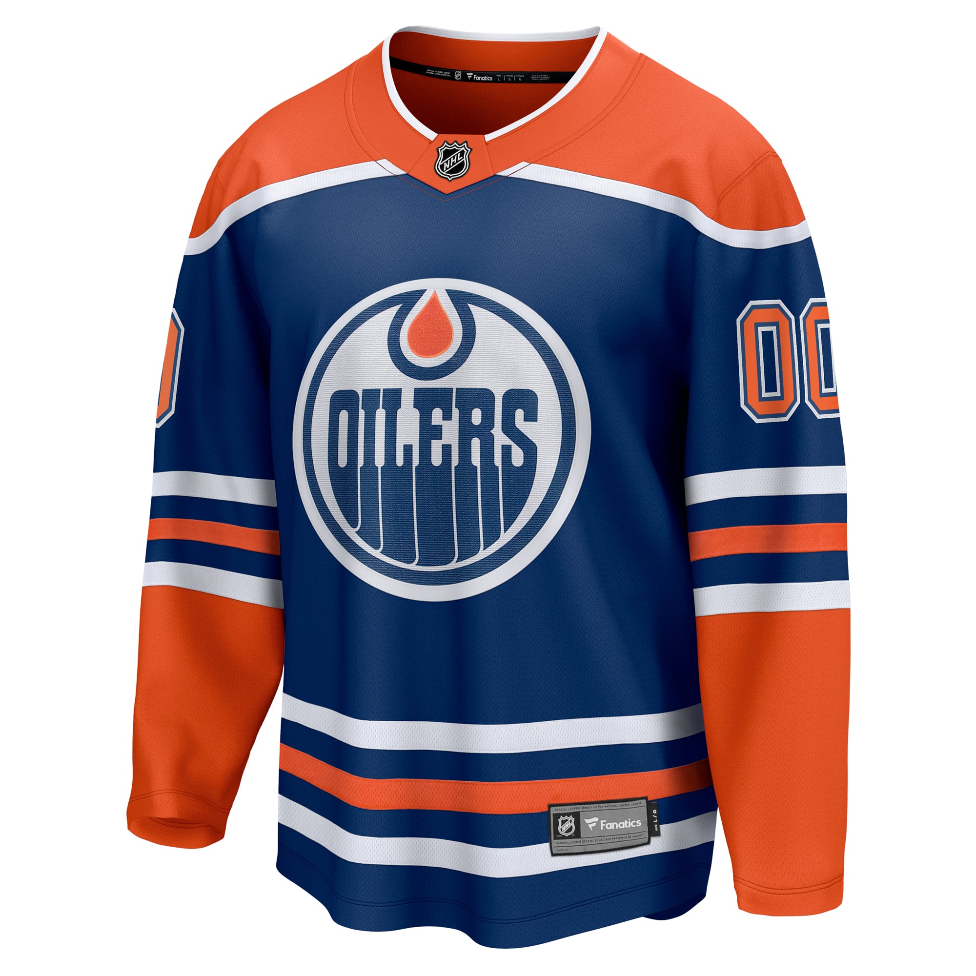 Edmonton Oilers Home Breakaway Custom Jersey - Royal - Image 3