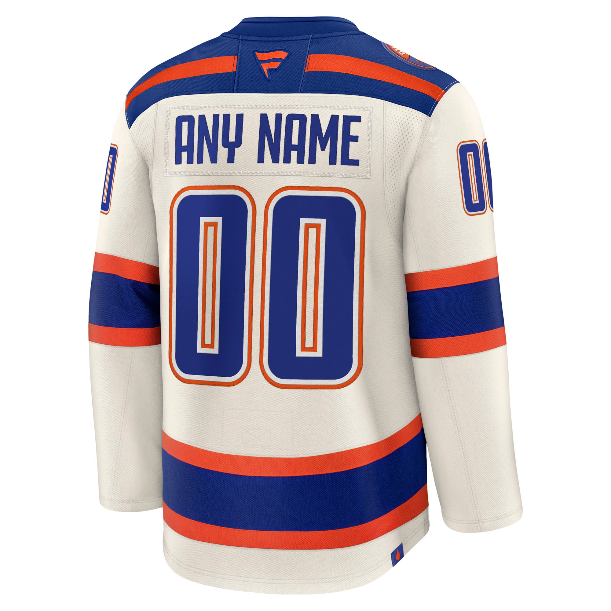 Edmonton Oilers Home Premium Custom Jersey - Light Beige - Image 4