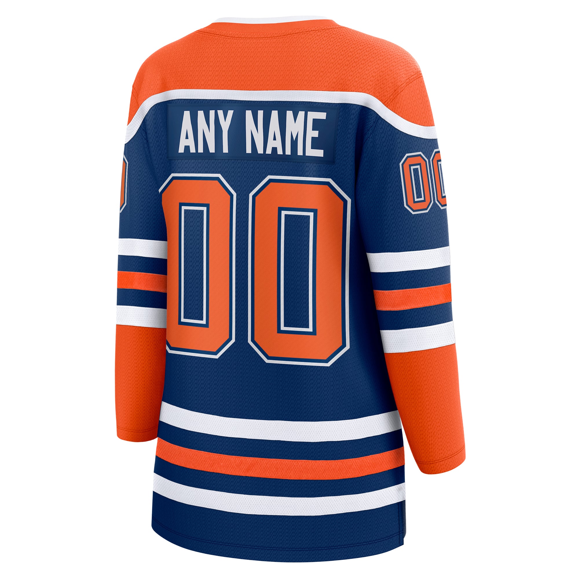 Edmonton Oilers Women's Home Breakaway Custom Jersey - Royal - Image 4