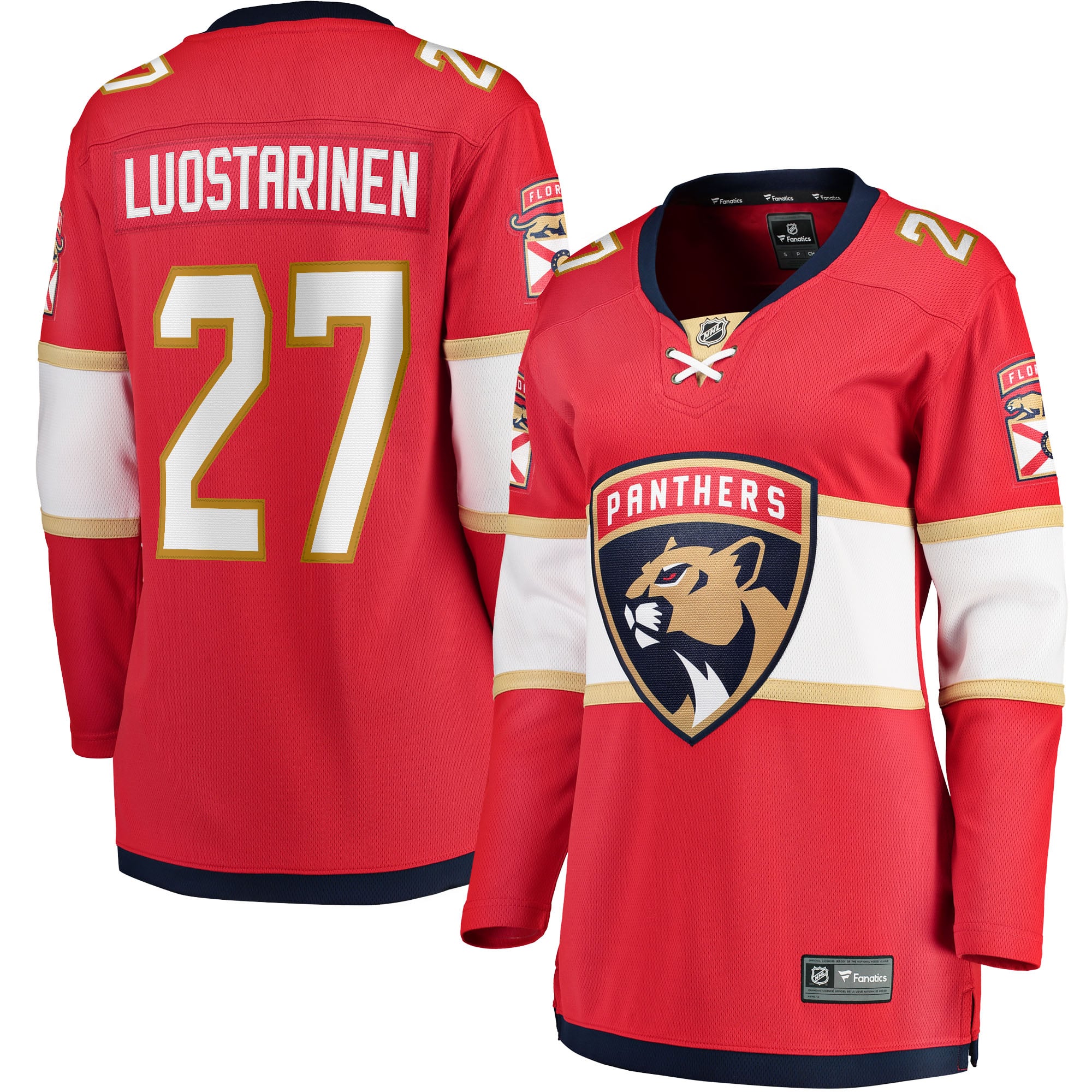 Eetu Luostarinen Florida Panthers Women's Home Breakaway Player Jersey - Red - Image 2