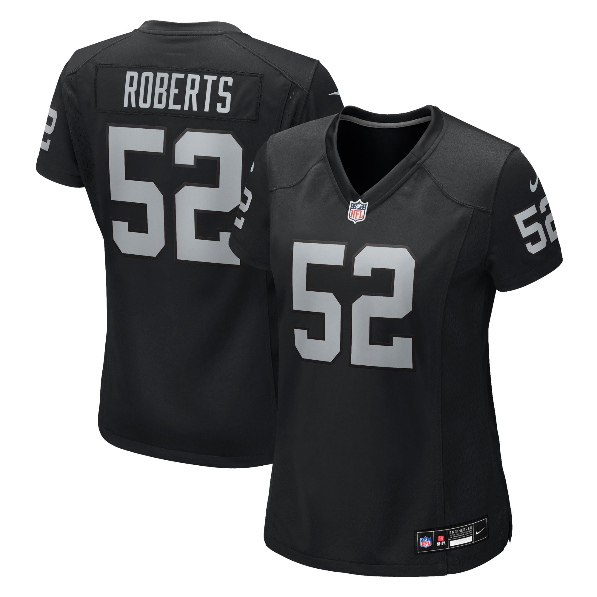 Elandon Roberts Las Vegas Raiders Women's Team Game Jersey - Black