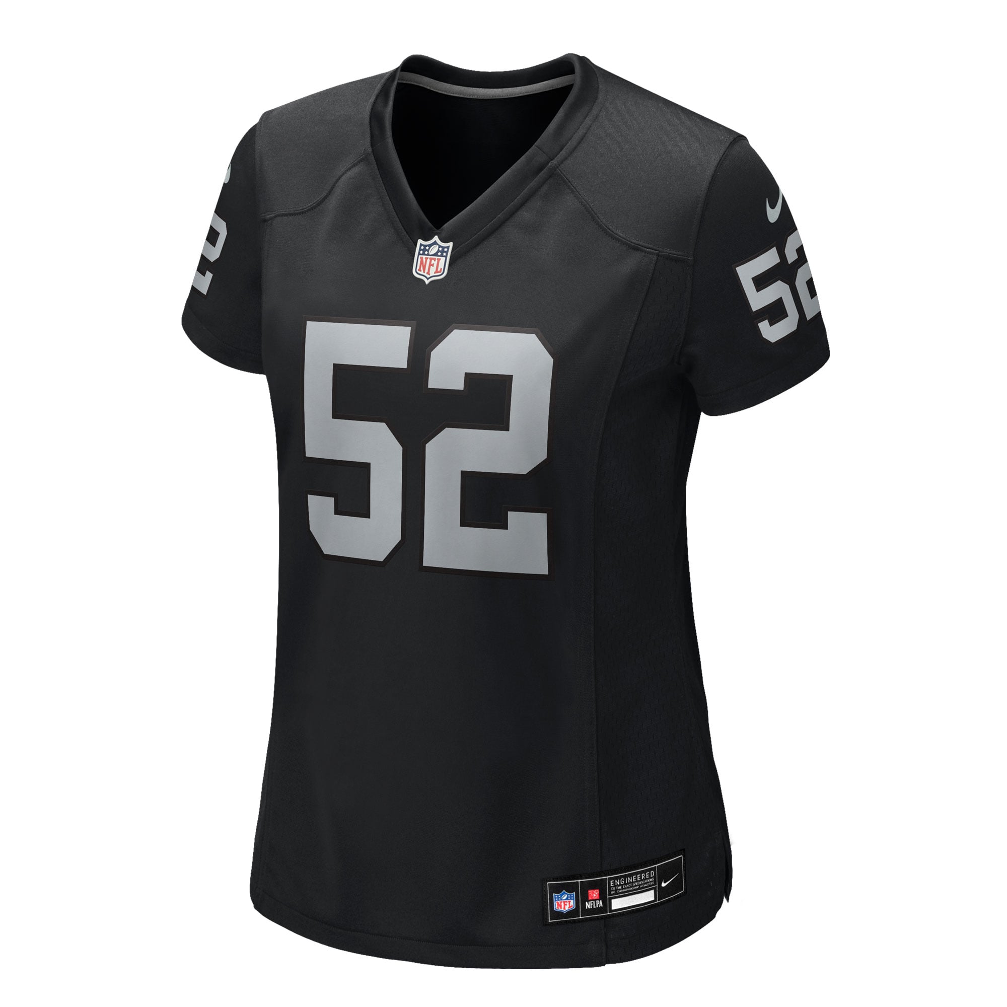 Elandon Roberts Las Vegas Raiders Women's Team Game Jersey - Black - Image 3