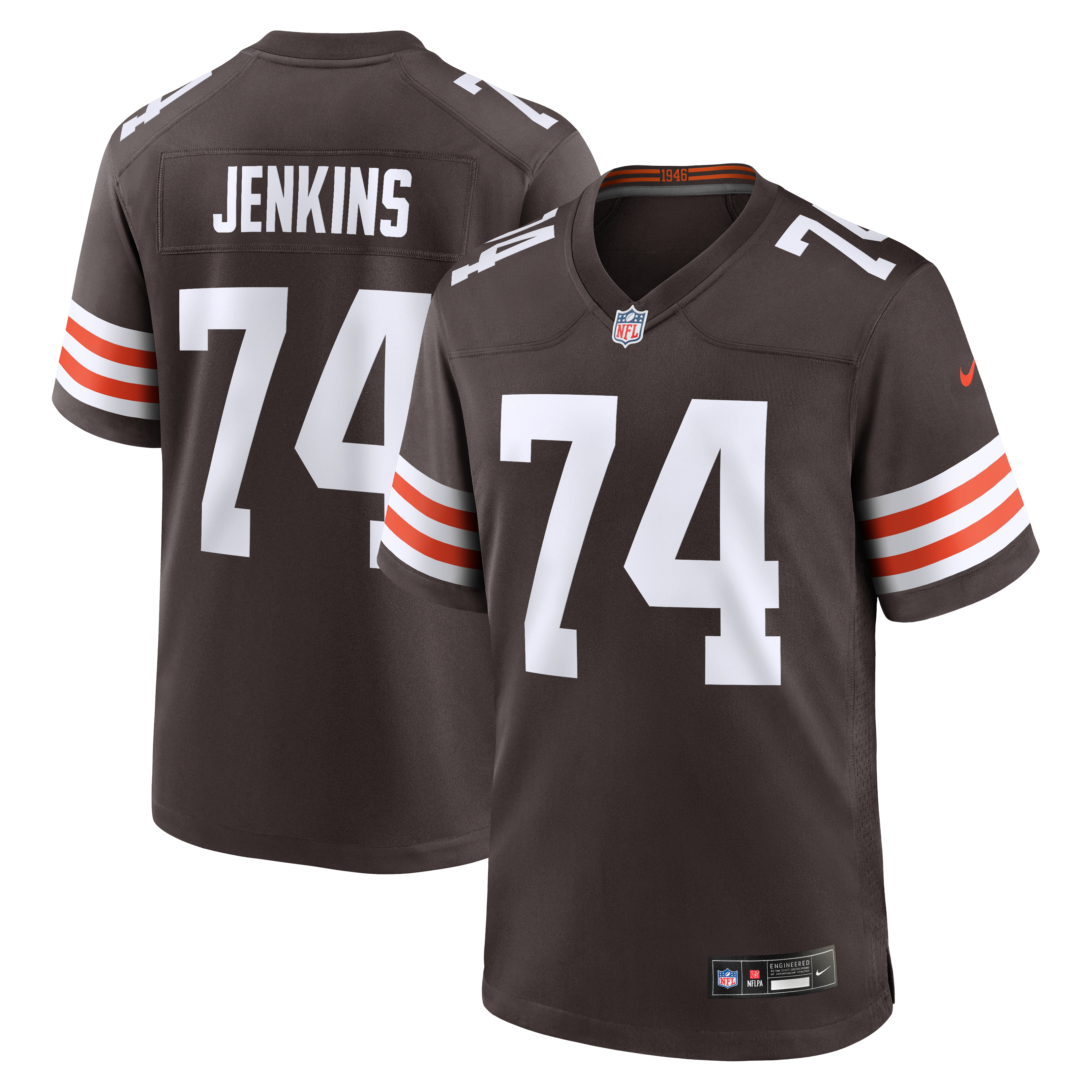 Elgton Jenkins Cleveland Browns Team Game Jersey - Brown