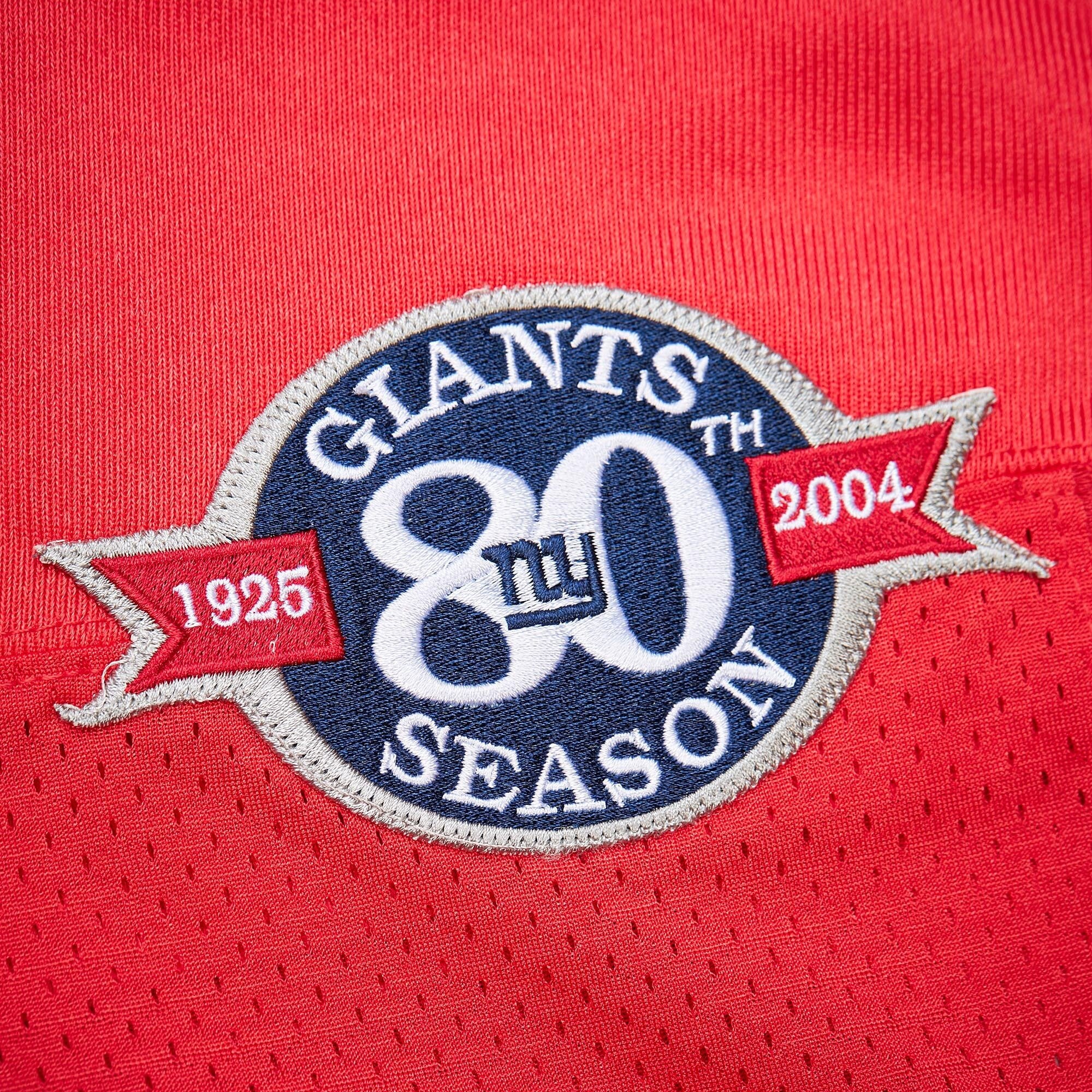 Eli Manning New York Giants 2004 Throwback Retired Player Jersey - Red - Image 5