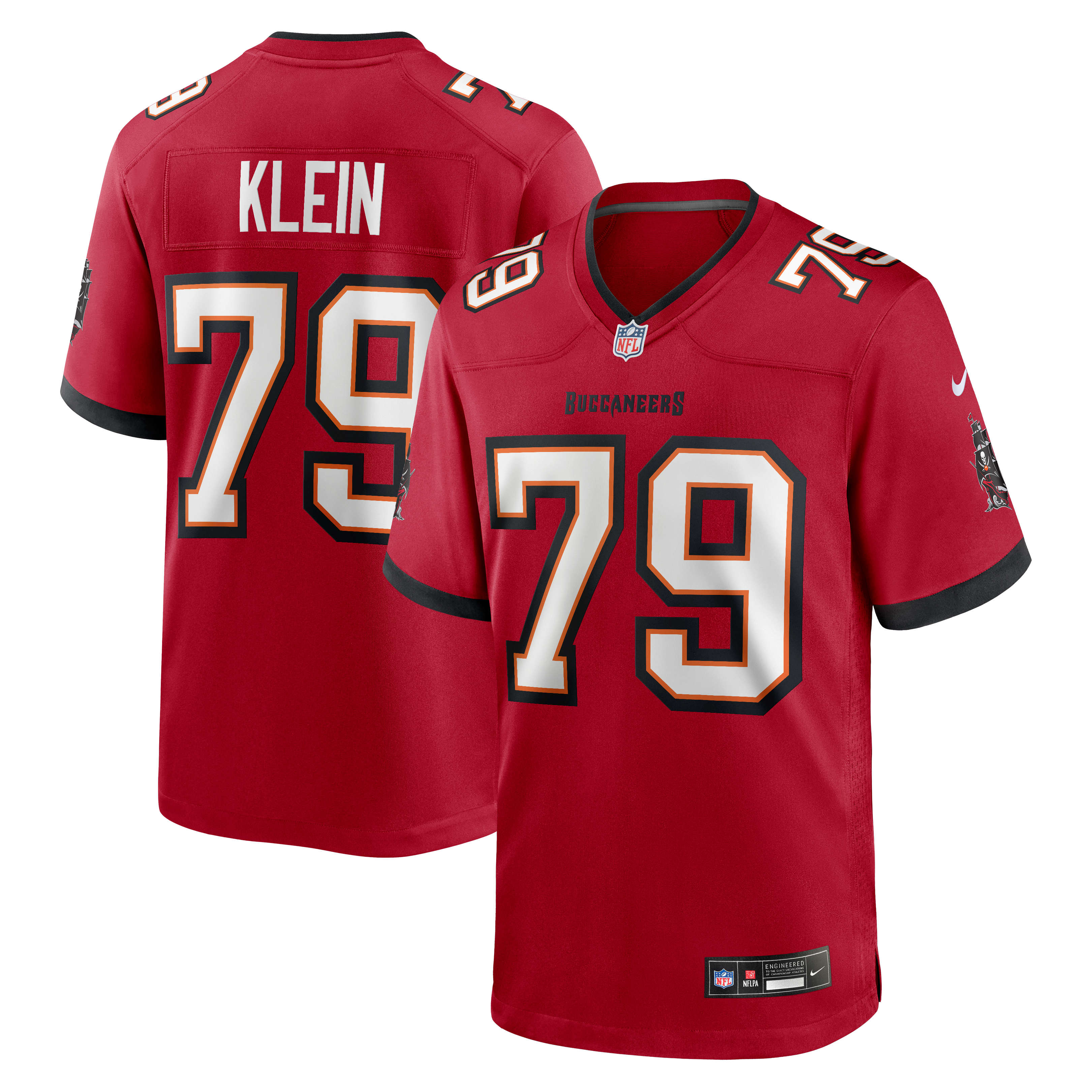 Elijah Klein Tampa Bay Buccaneers Game Jersey - Red - Image 2