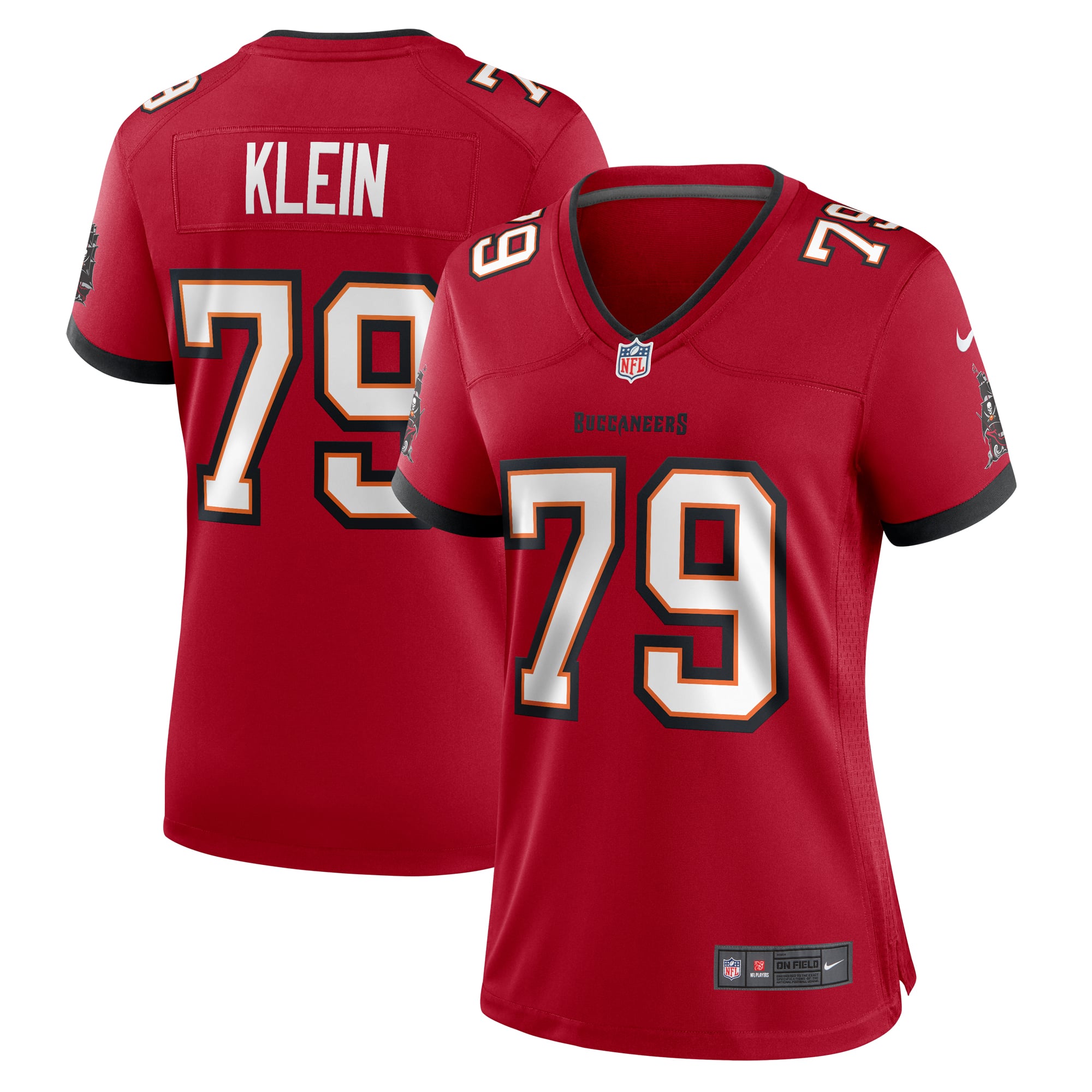 Elijah Klein Tampa Bay Buccaneers Women's Game Jersey - Red - Image 2