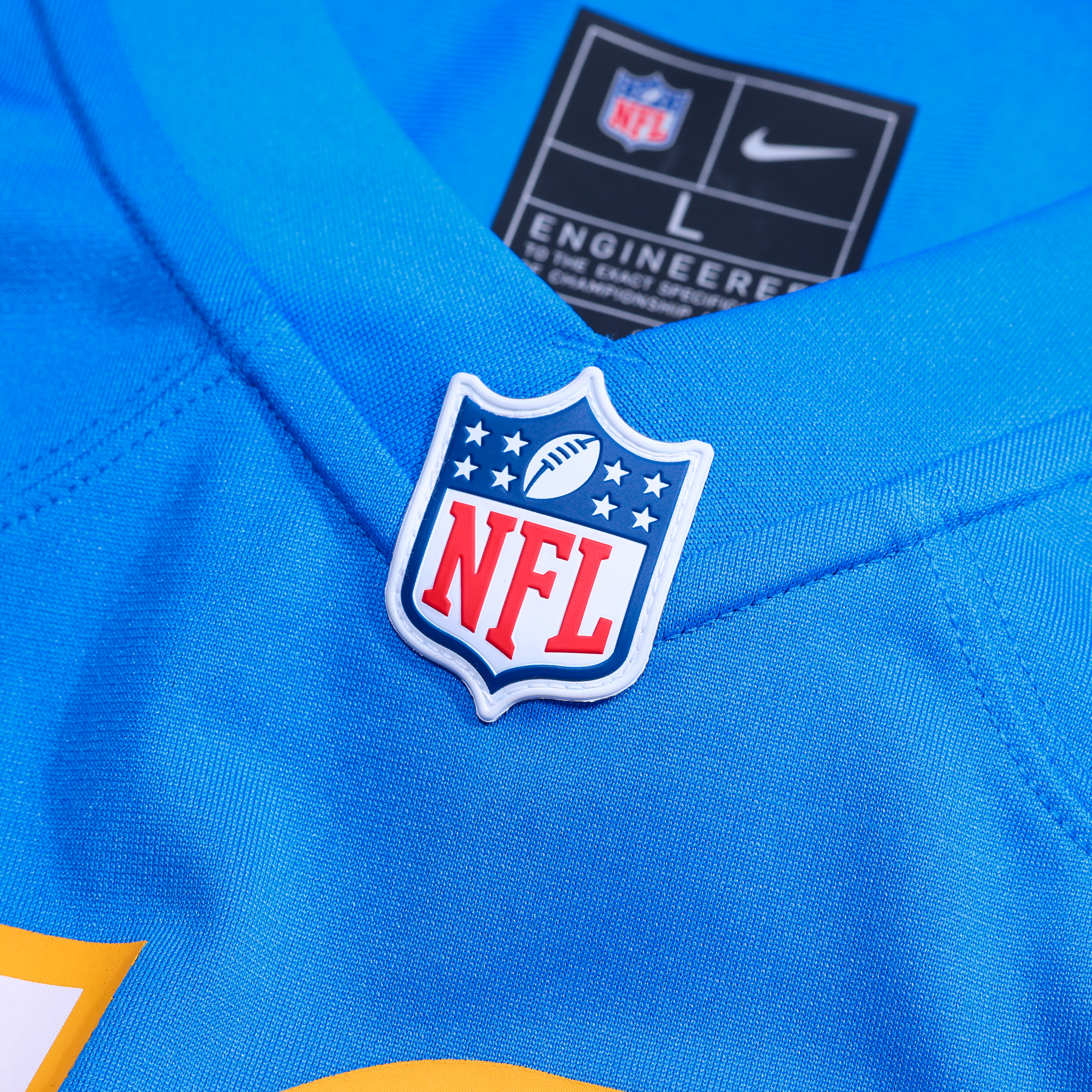 Elijah Molden Los Angeles Chargers Team Game Jersey - Powder Blue - Image 5