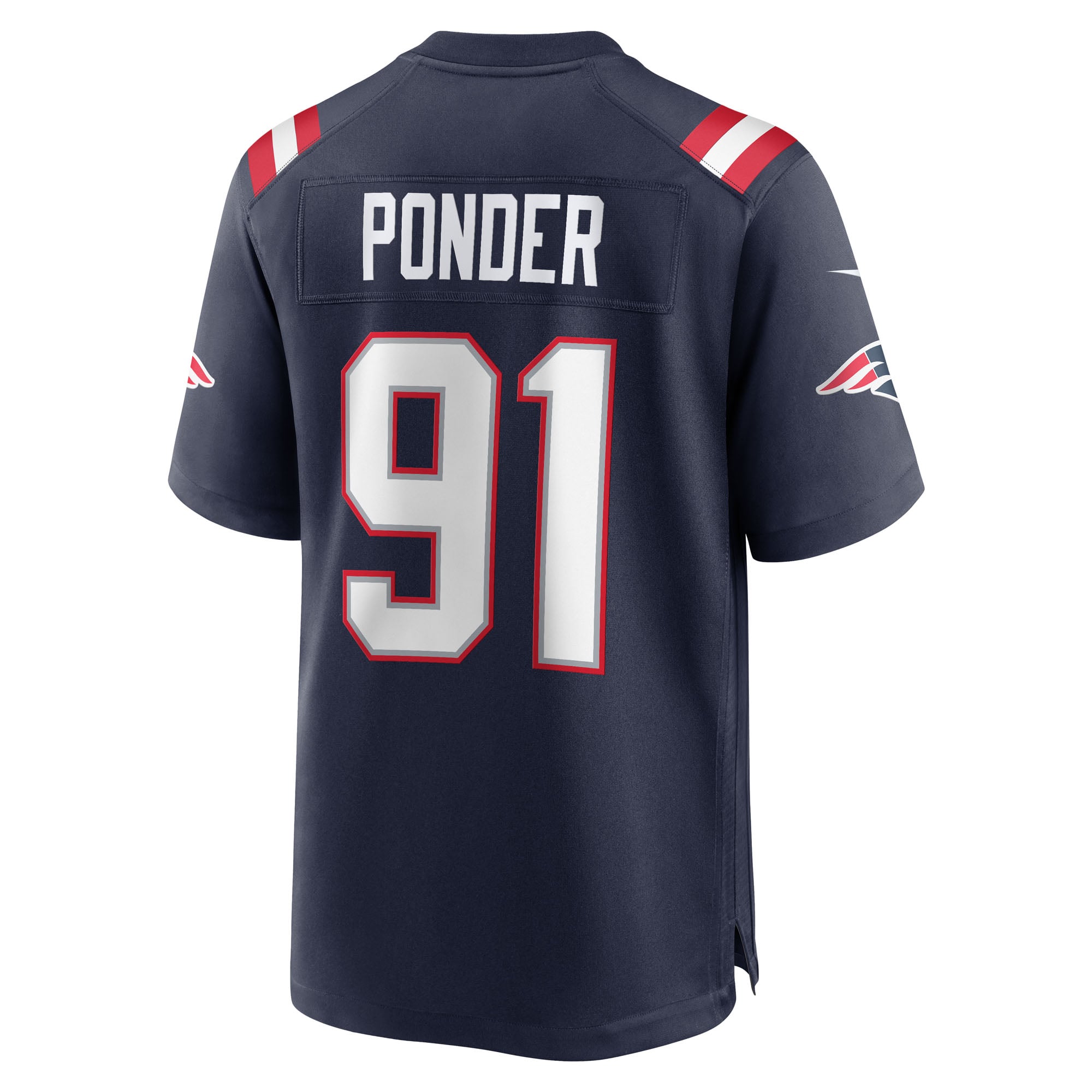 Elijah Ponder New England Patriots Team Game Jersey - Navy - Image 4
