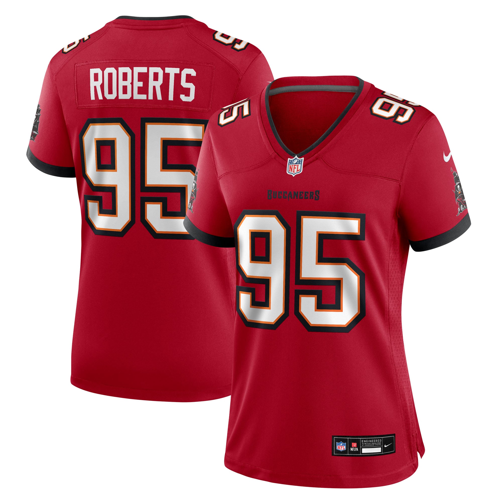 Elijah Roberts Tampa Bay Buccaneers Women's Team Game Jersey - Red - Image 2