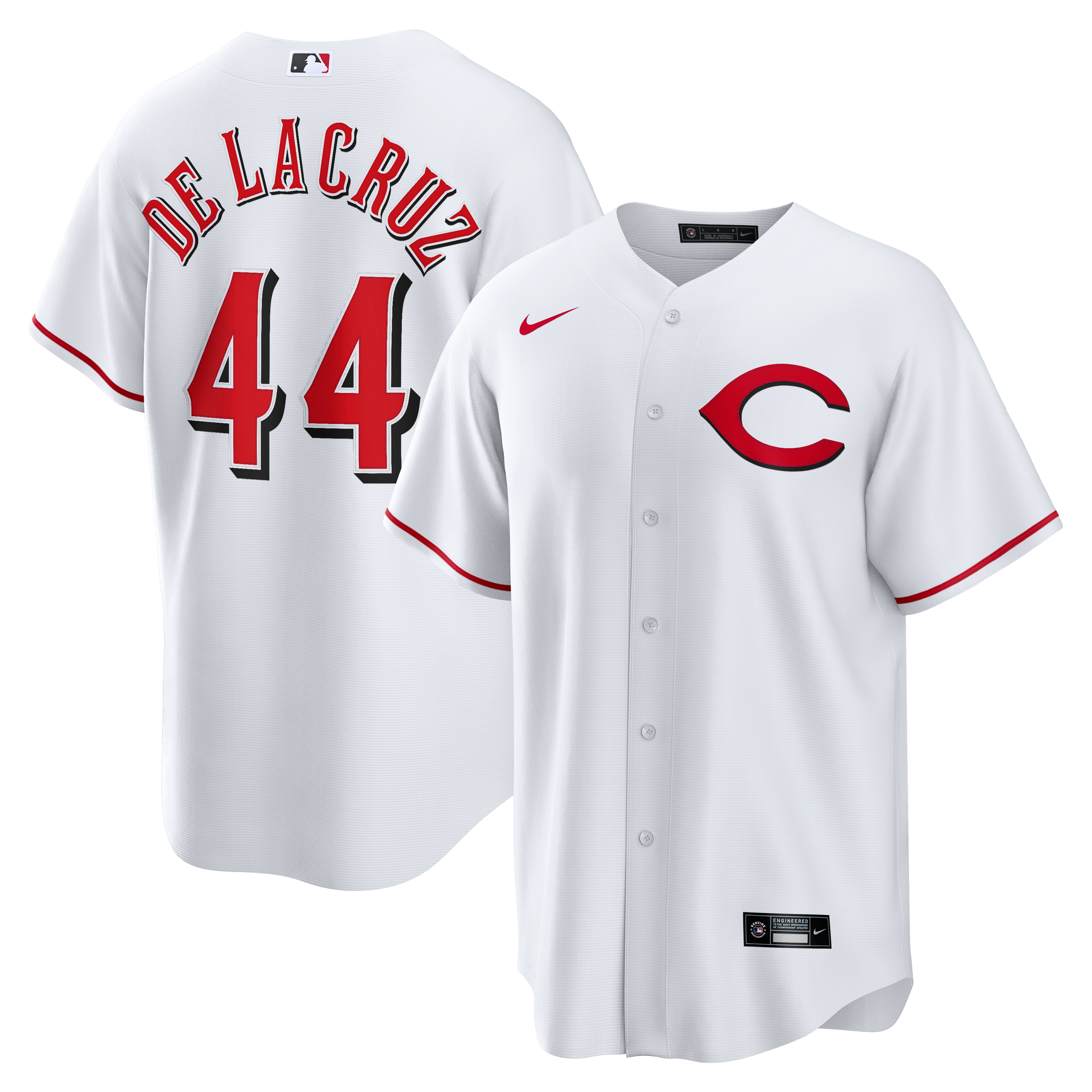 Elly De La Cruz Cincinnati Reds Alternate 2 Jersey - White - Image 2