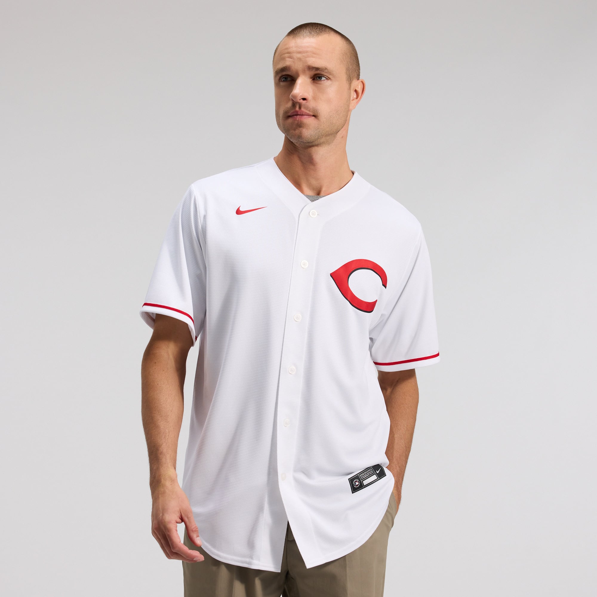 Elly De La Cruz Cincinnati Reds Alternate 2 Jersey - White - Image 3