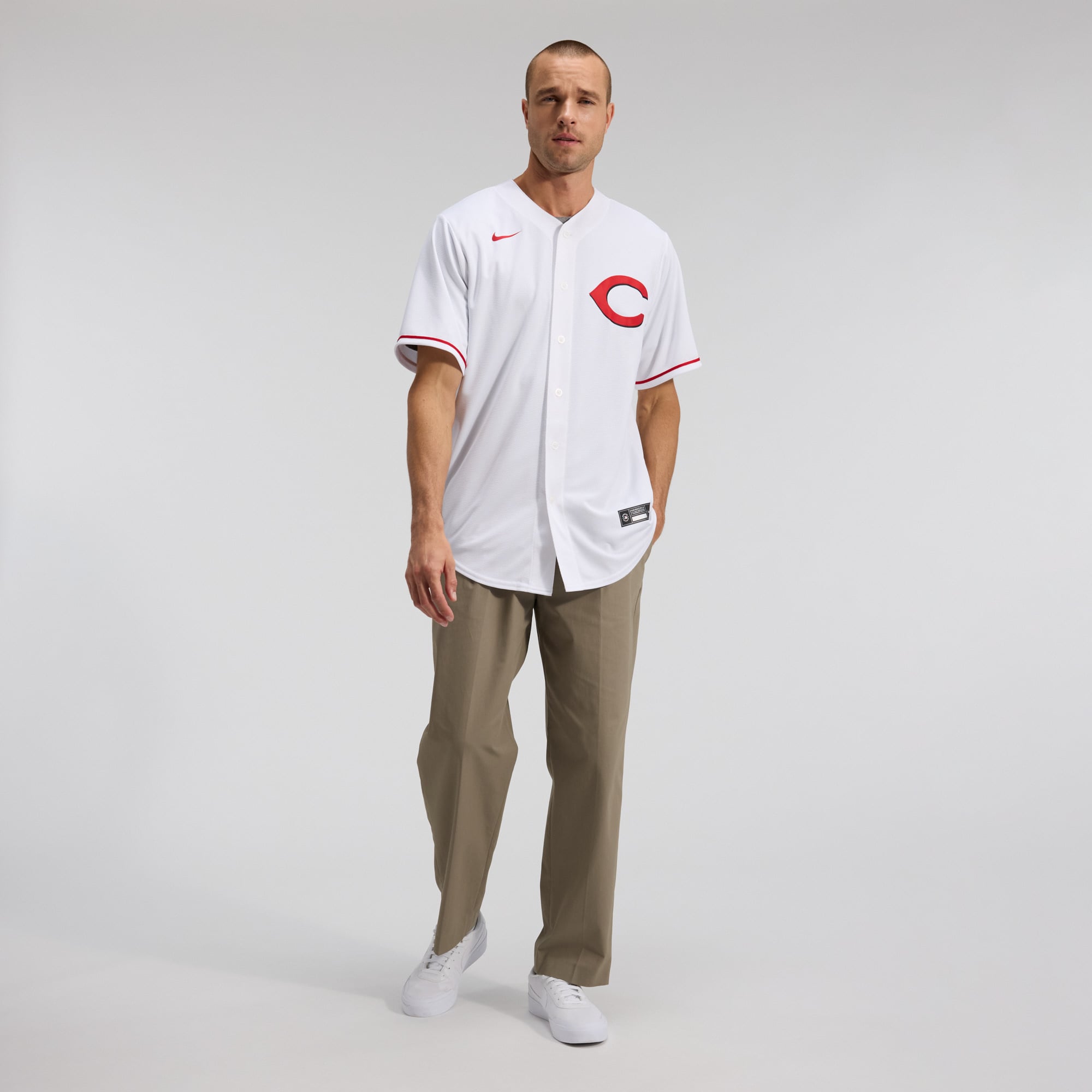 Elly De La Cruz Cincinnati Reds Alternate 2 Jersey - White - Image 5