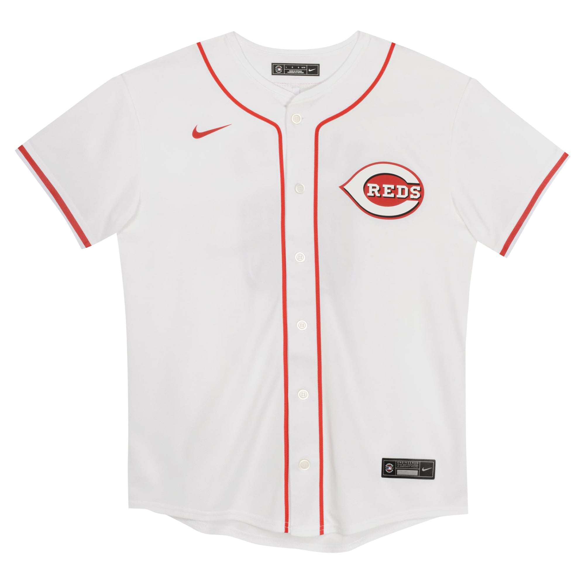 Elly De La Cruz Cincinnati Reds Preschool Home Game Jersey - White - Image 3