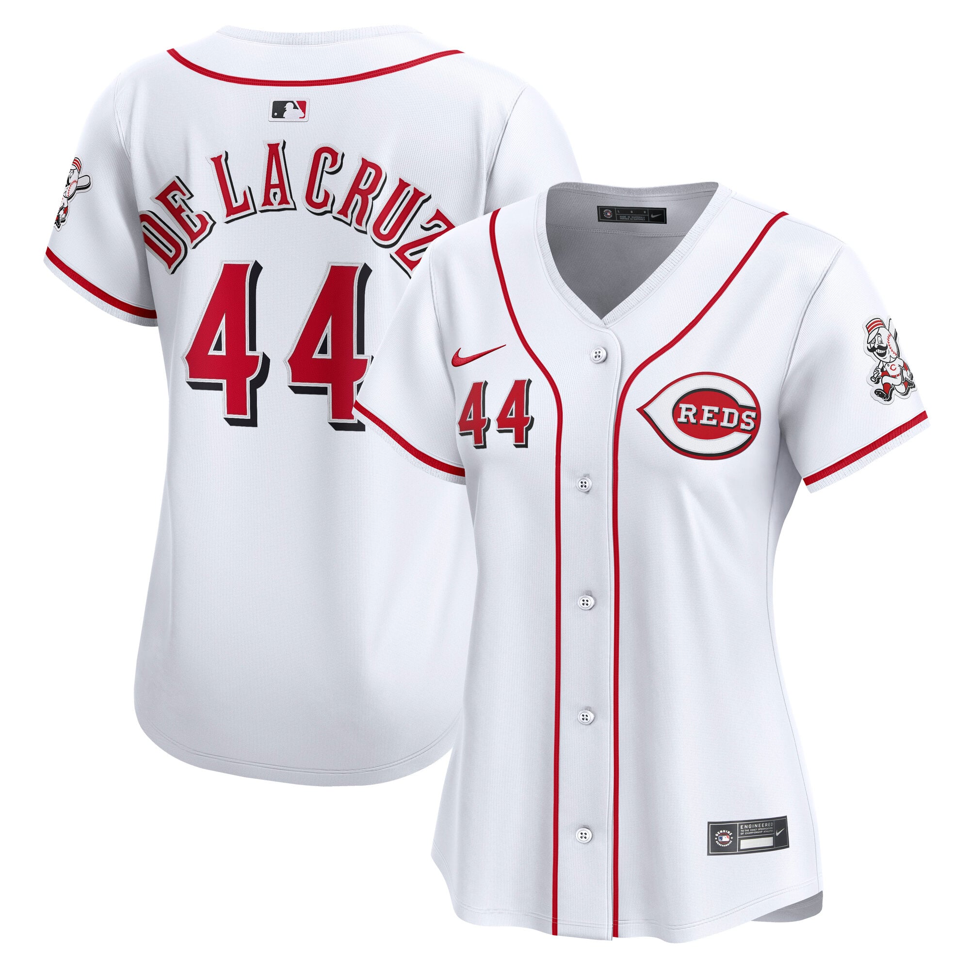 Elly De La Cruz Cincinnati Reds Women's Home Limited Player Jersey - White - Image 2