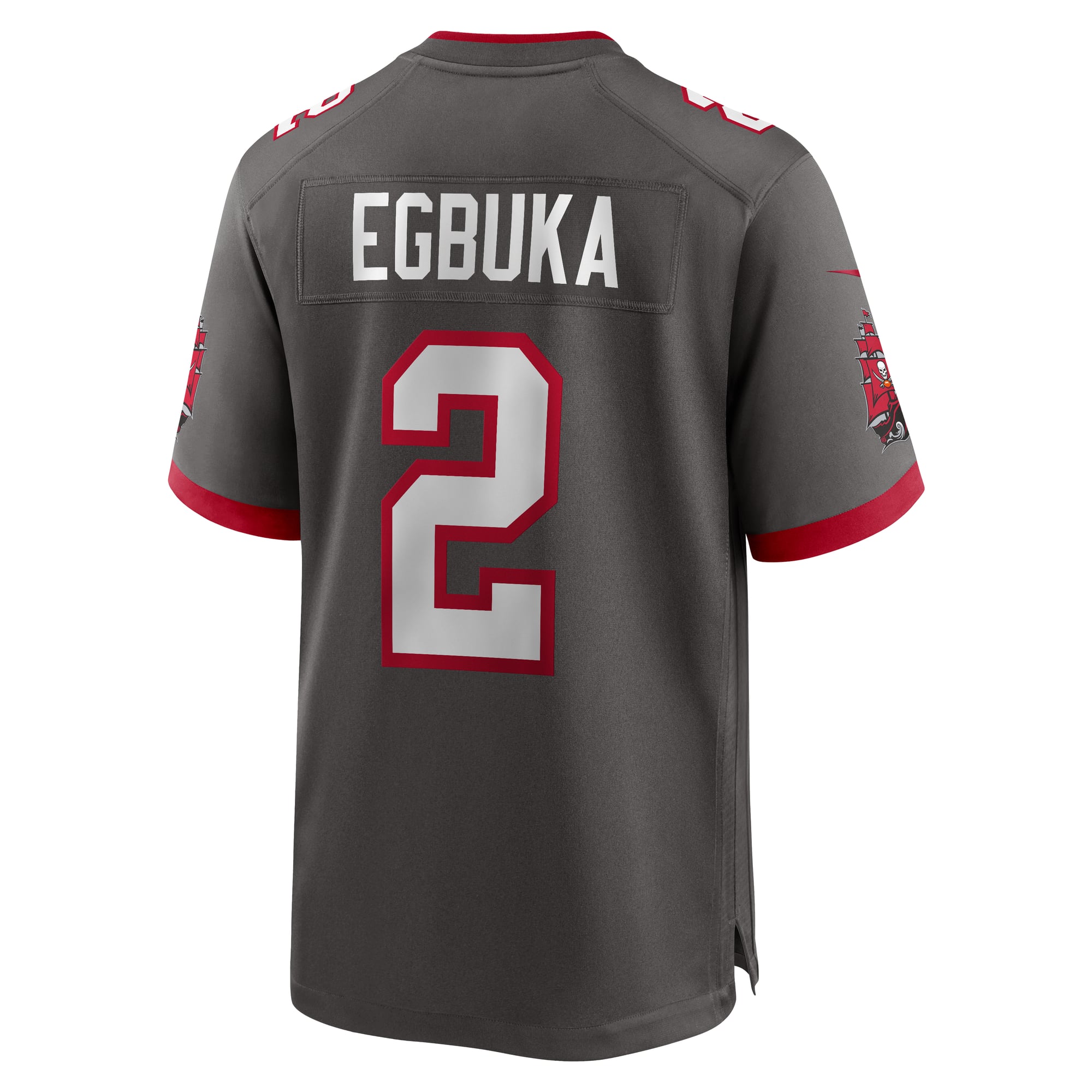 Emeka Egbuka Tampa Bay Buccaneers Alternate Game Player Jersey - Pewter - Image 4