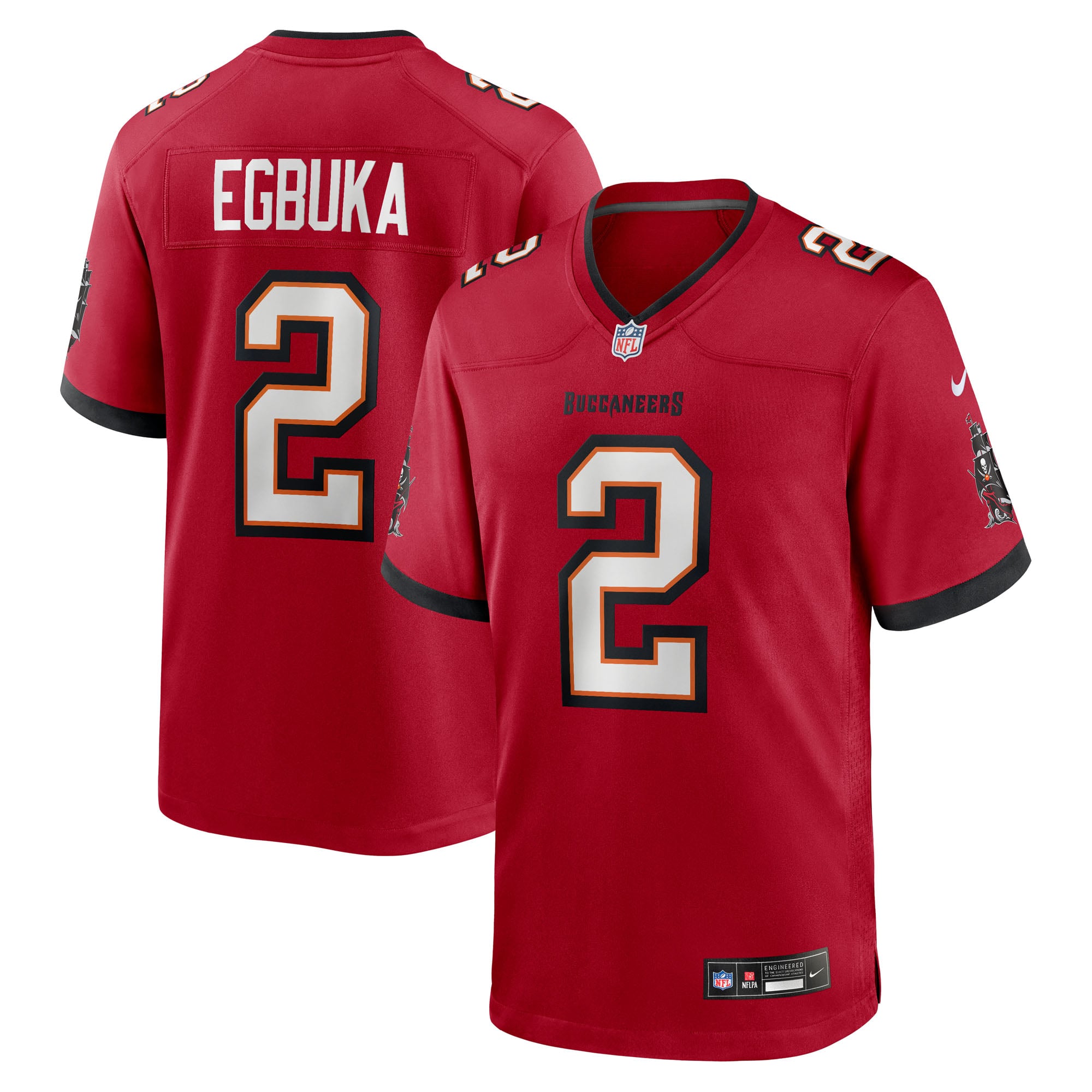 Emeka Egbuka Tampa Bay Buccaneers Team Game Jersey - Red - Red