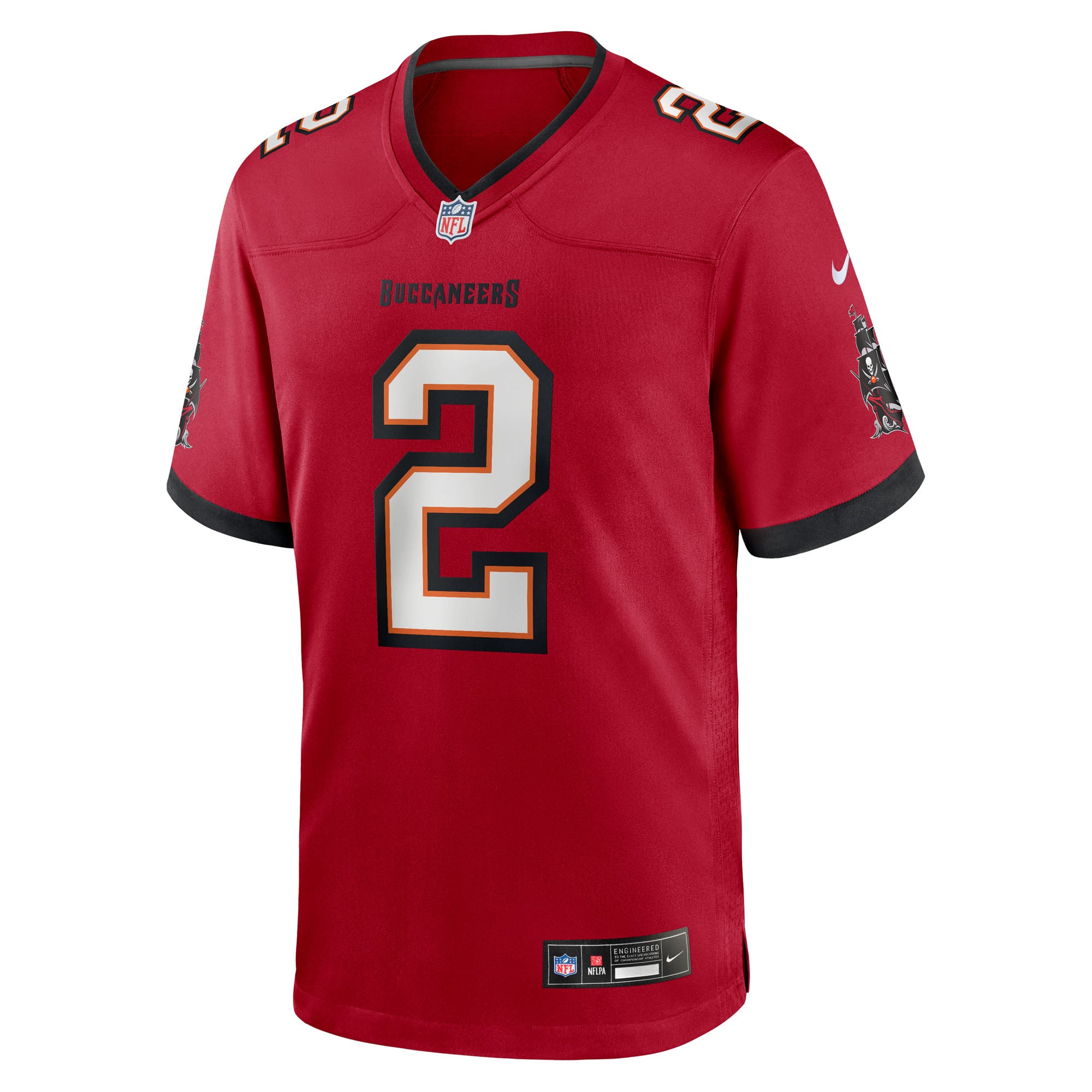 Emeka Egbuka Tampa Bay Buccaneers Team Game Jersey - Red - Red - Image 3