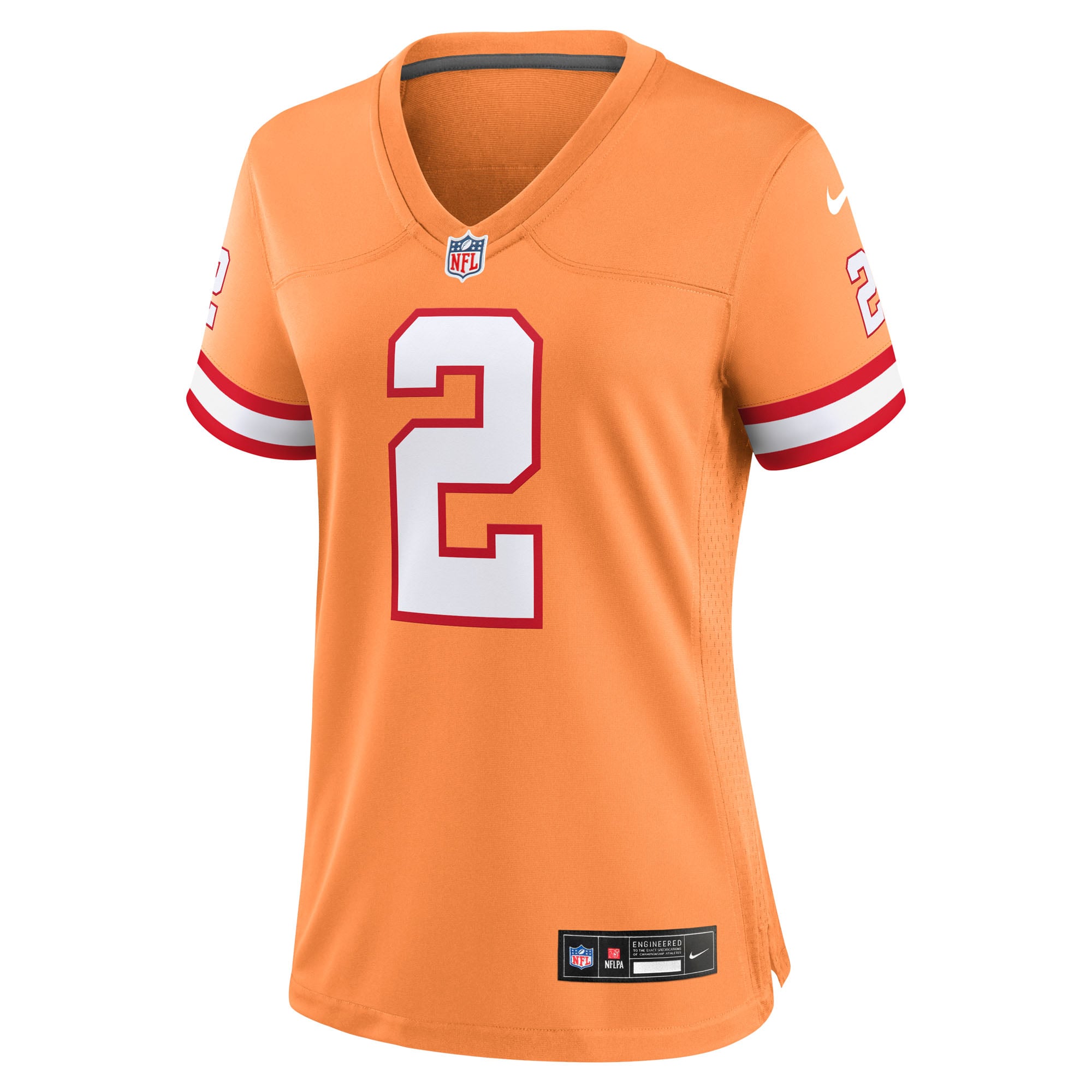 Emeka Egbuka Tampa Bay Buccaneers Women's Alternate 2 Game Jersey - Creamsicle - Image 3