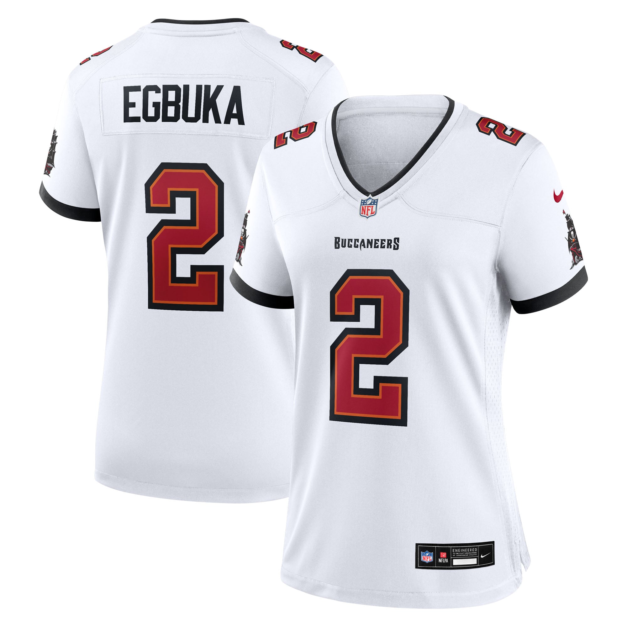 Emeka Egbuka Tampa Bay Buccaneers Women's Game Jersey - White
