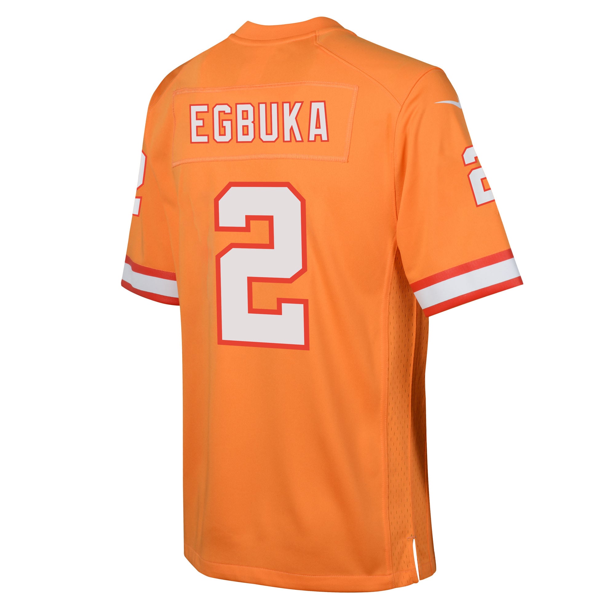 Emeka Egbuka Tampa Bay Buccaneers Youth White Game Jersey - Creamsicle - Image 4