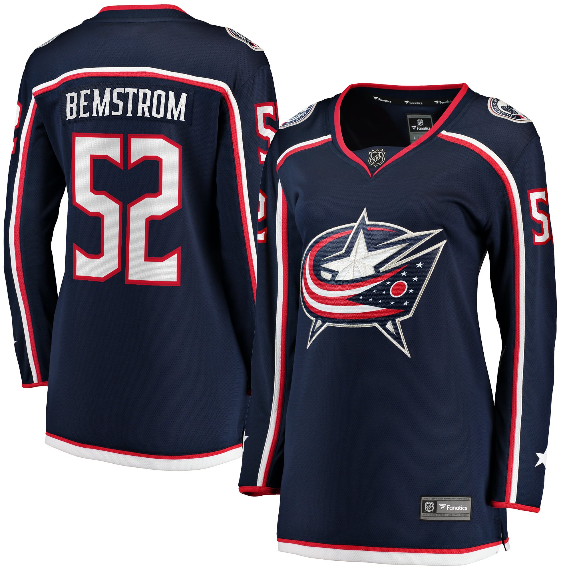 Emil Bemstrom Columbus Blue Jackets Women's Home Breakaway Player Jersey - Navy - Image 2
