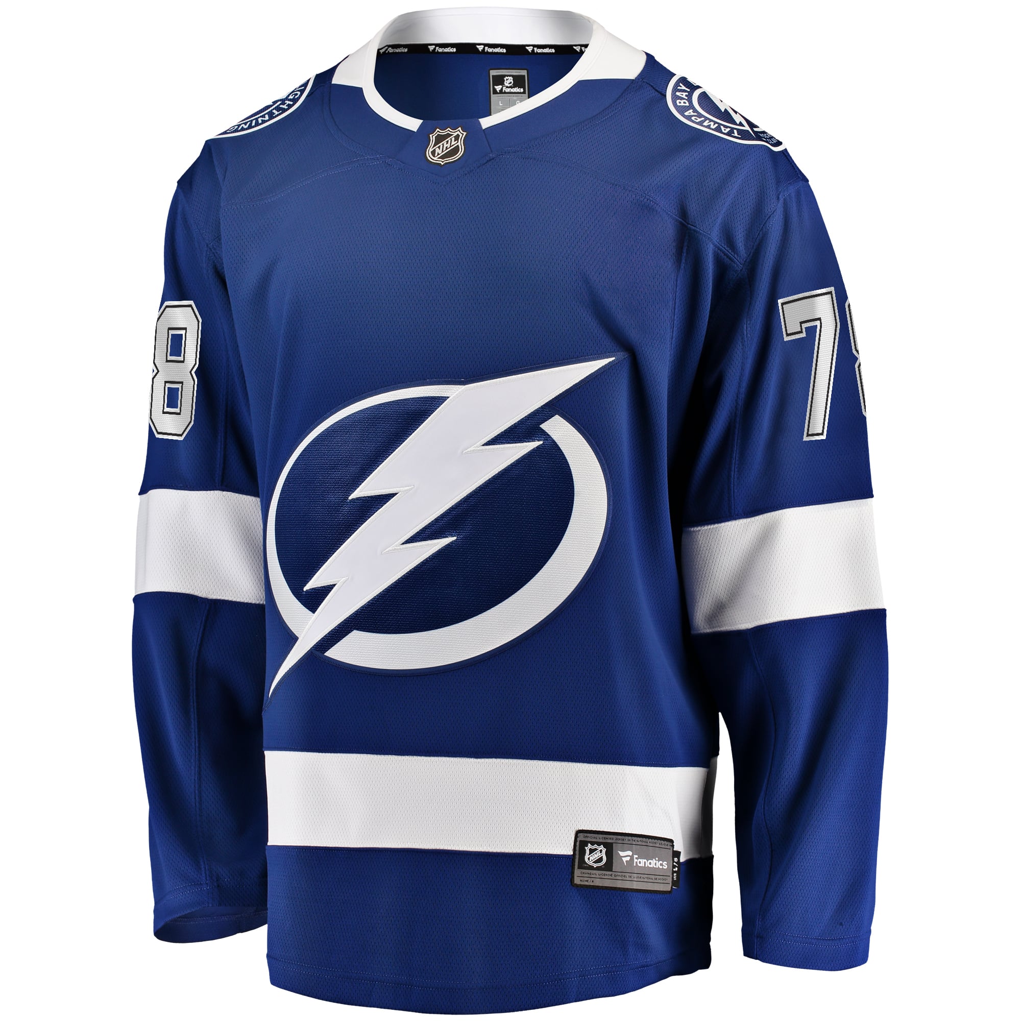 Emil Lilleberg Tampa Bay Lightning Home Premier Breakaway Player Jersey - Blue - Image 3