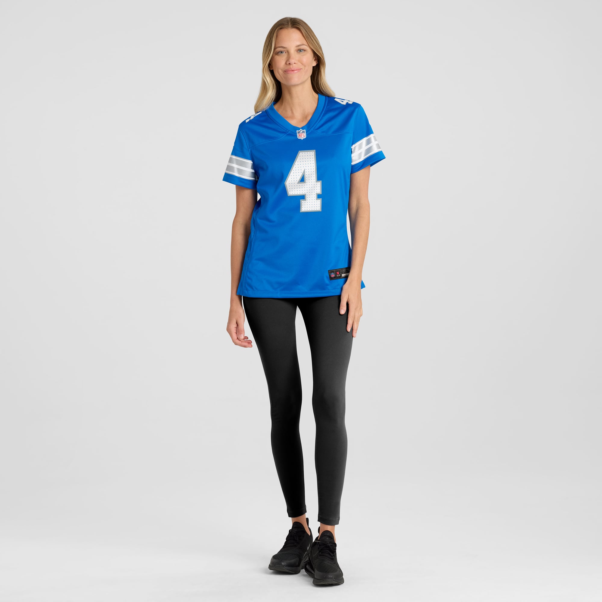 Emmanuel Moseley Detroit Lions Women's Team Game Jersey - Blue - Image 5