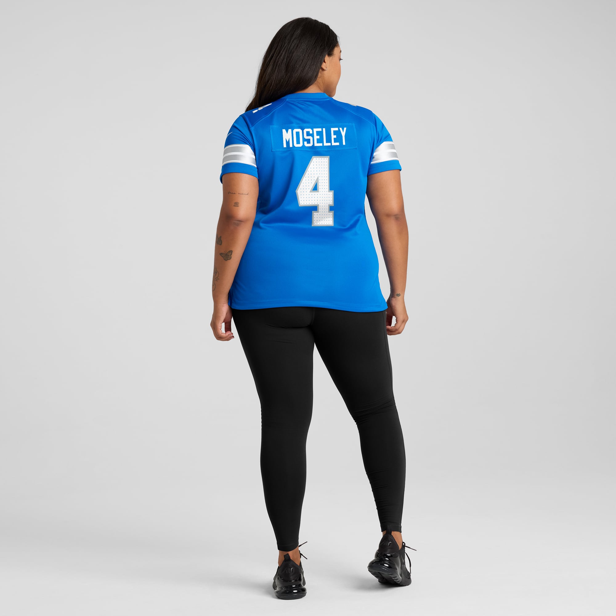 Emmanuel Moseley Detroit Lions Women's Team Game Jersey - Blue - Image 8