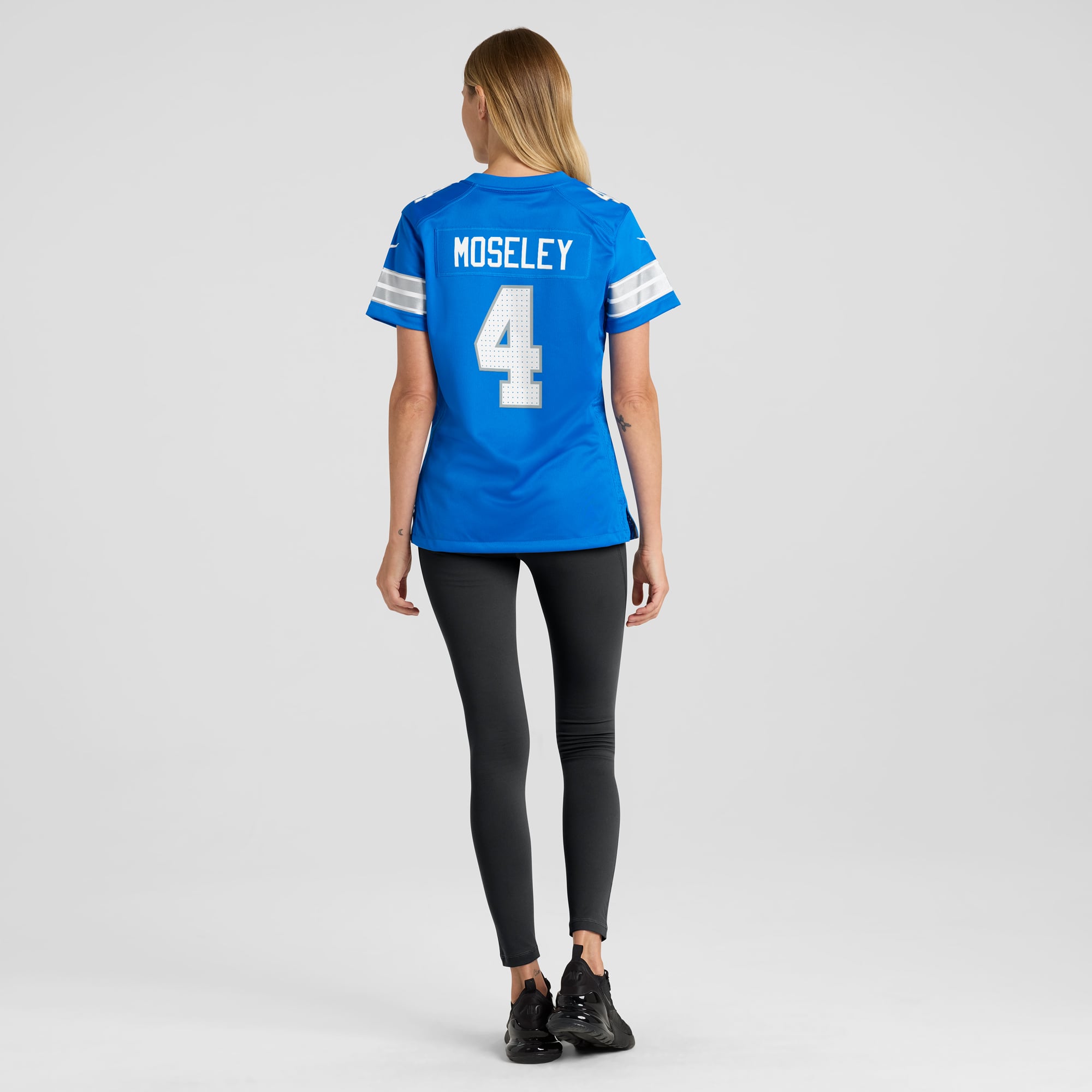 Emmanuel Moseley Detroit Lions Women's Team Game Jersey - Blue - Image 6