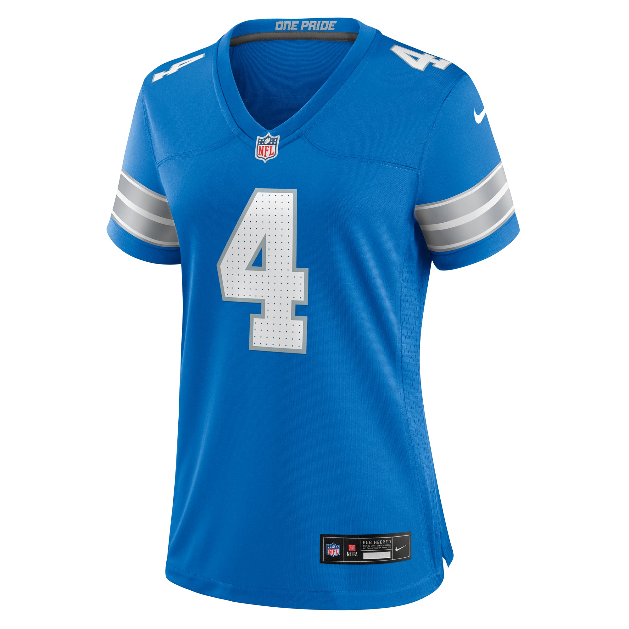 Emmanuel Moseley Detroit Lions Women's Team Game Jersey - Blue - Image 3