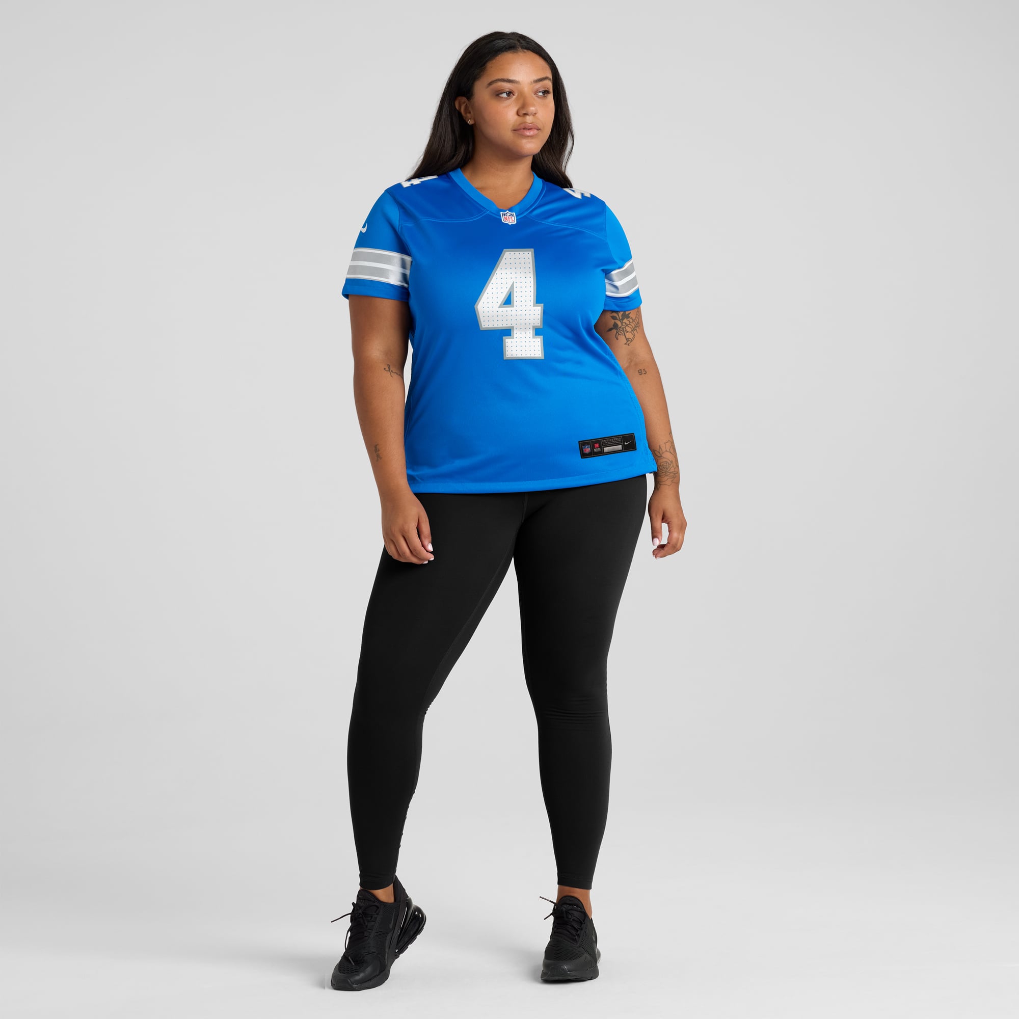 Emmanuel Moseley Detroit Lions Women's Team Game Jersey - Blue - Image 7