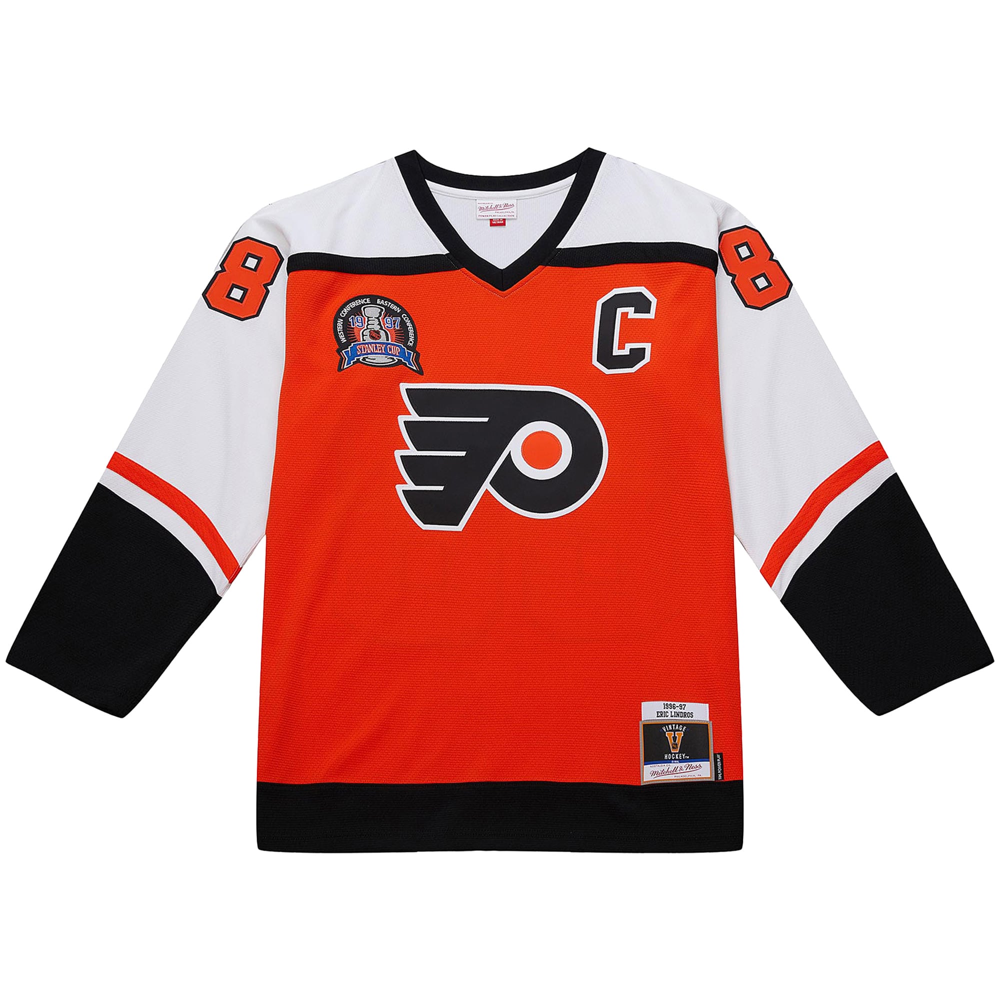 Eric Lindros Philadelphia Flyers Big & Tall 1996-97 Blue Line 2.0 Jersey - Orange - Image 3