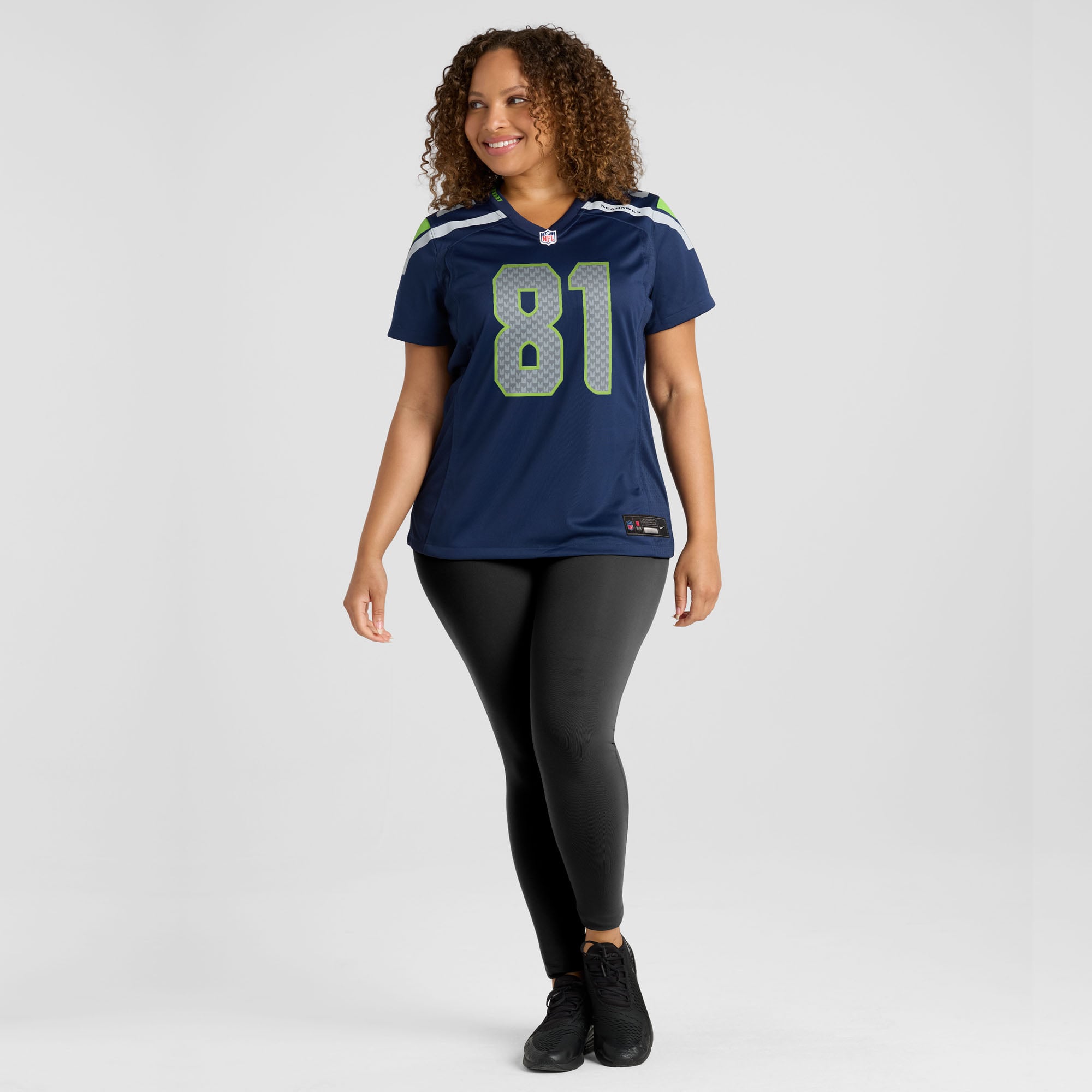 Eric Saubert Seattle Seahawks Women's Team Game Jersey - College Navy - Image 7