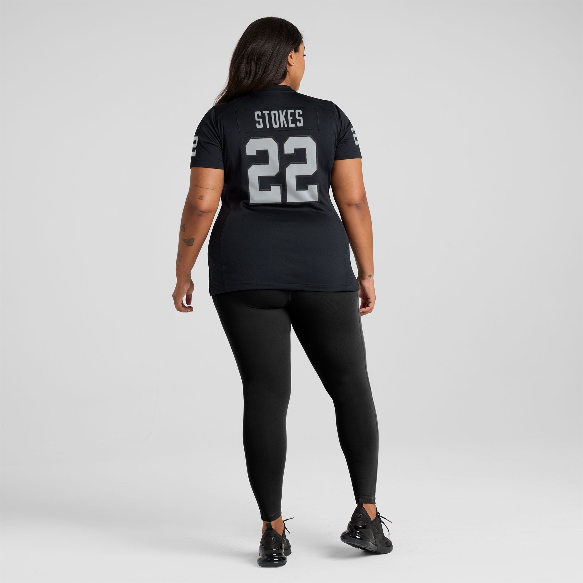 Eric Stokes Las Vegas Raiders Women's Team Game Jersey - Black - Image 8