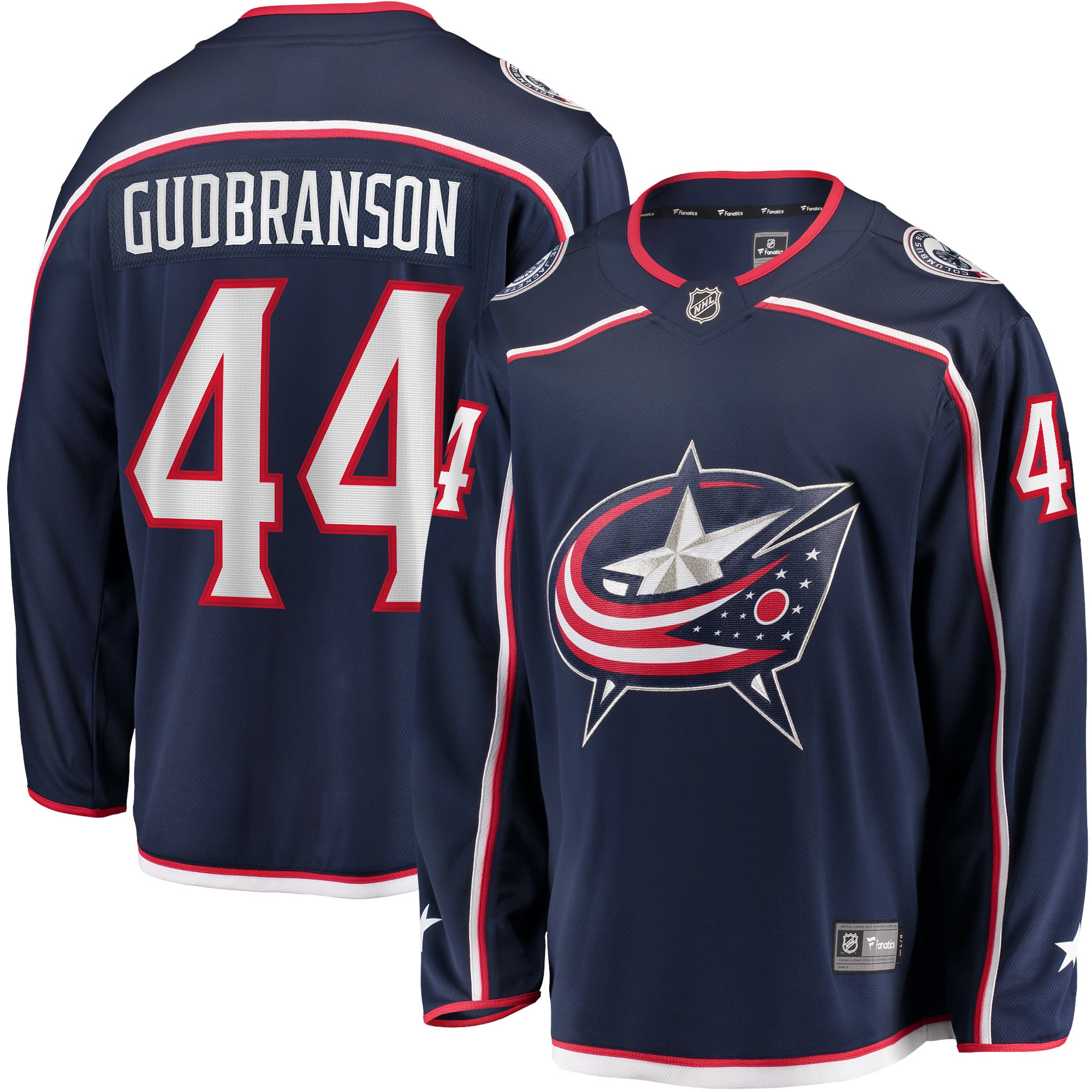 Erik Gudbranson Columbus Blue Jackets Home Breakaway Player Jersey - Navy - Image 2