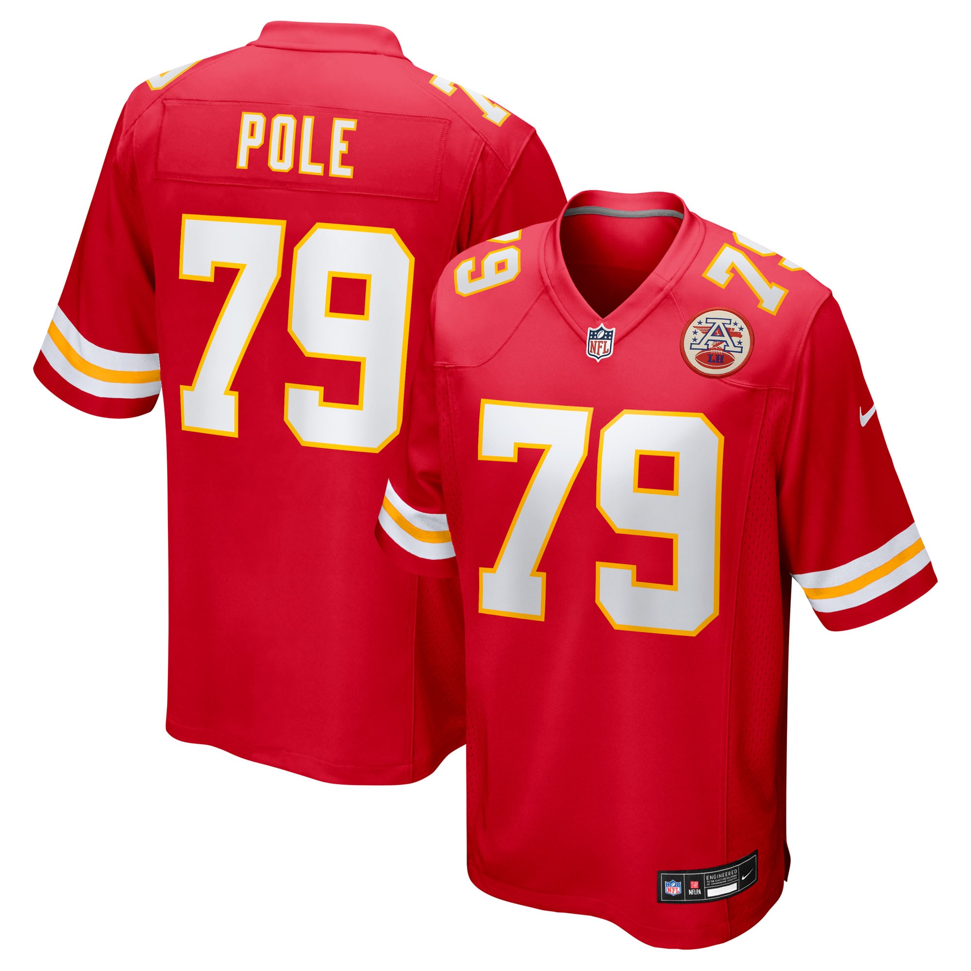 Esa Pole Kansas City Chiefs Team Game Jersey - Red - Image 2