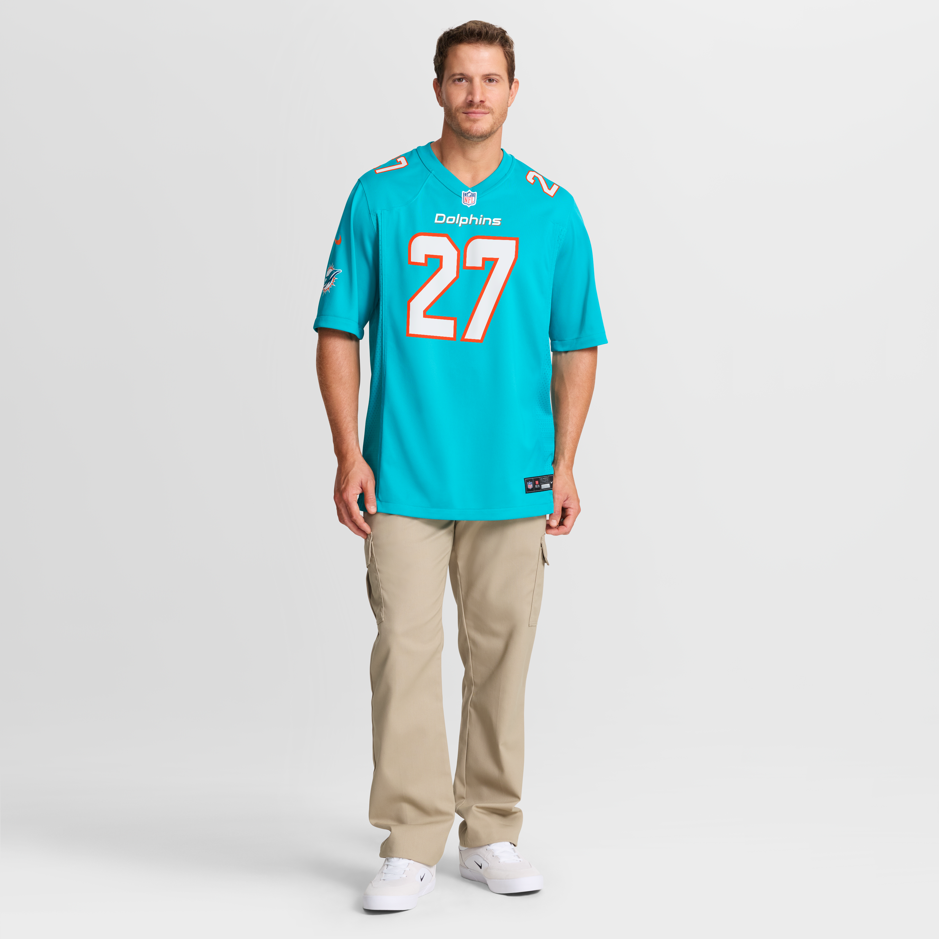 Ethan Bonner Miami Dolphins Game Jersey - Aqua - Image 8
