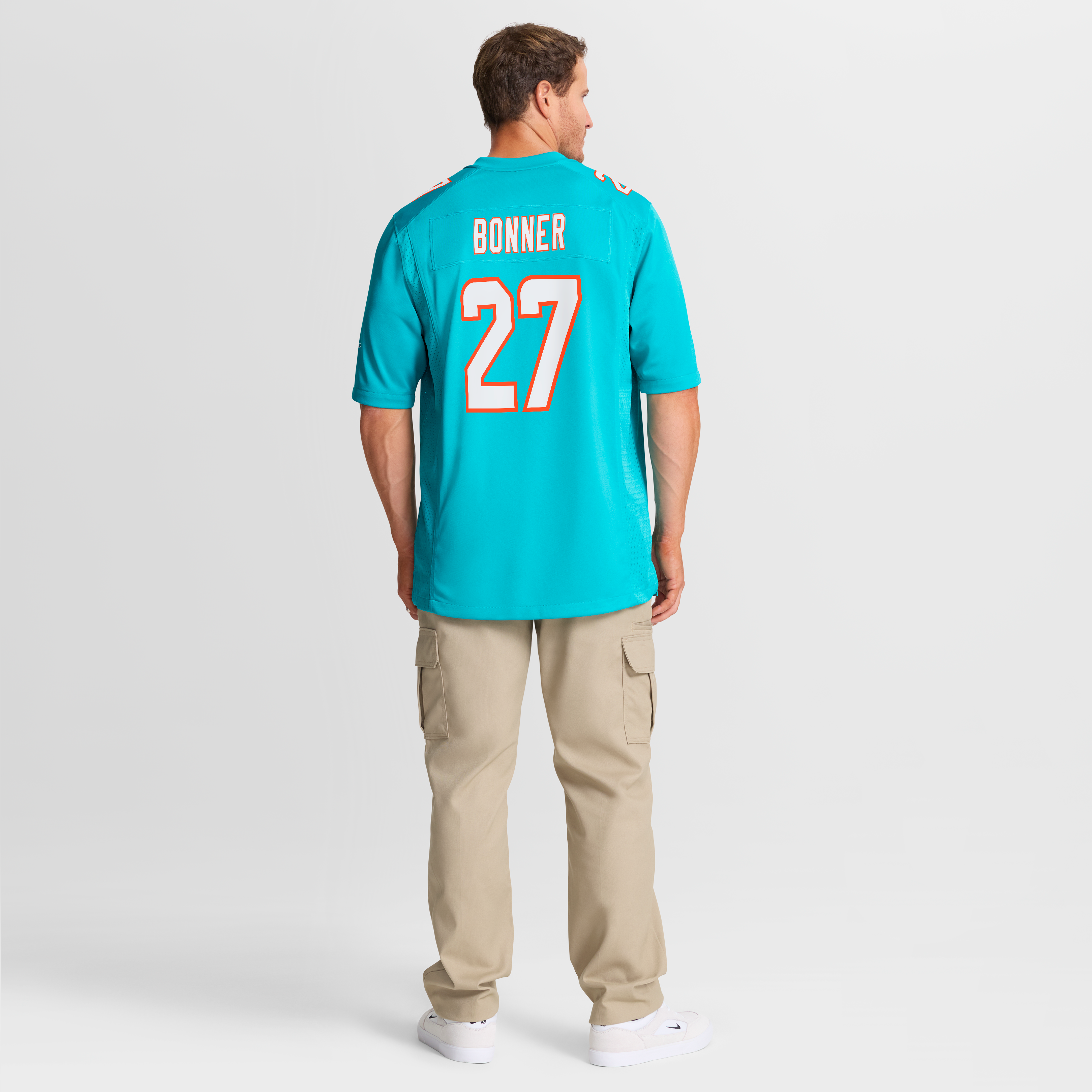 Ethan Bonner Miami Dolphins Game Jersey - Aqua - Image 9