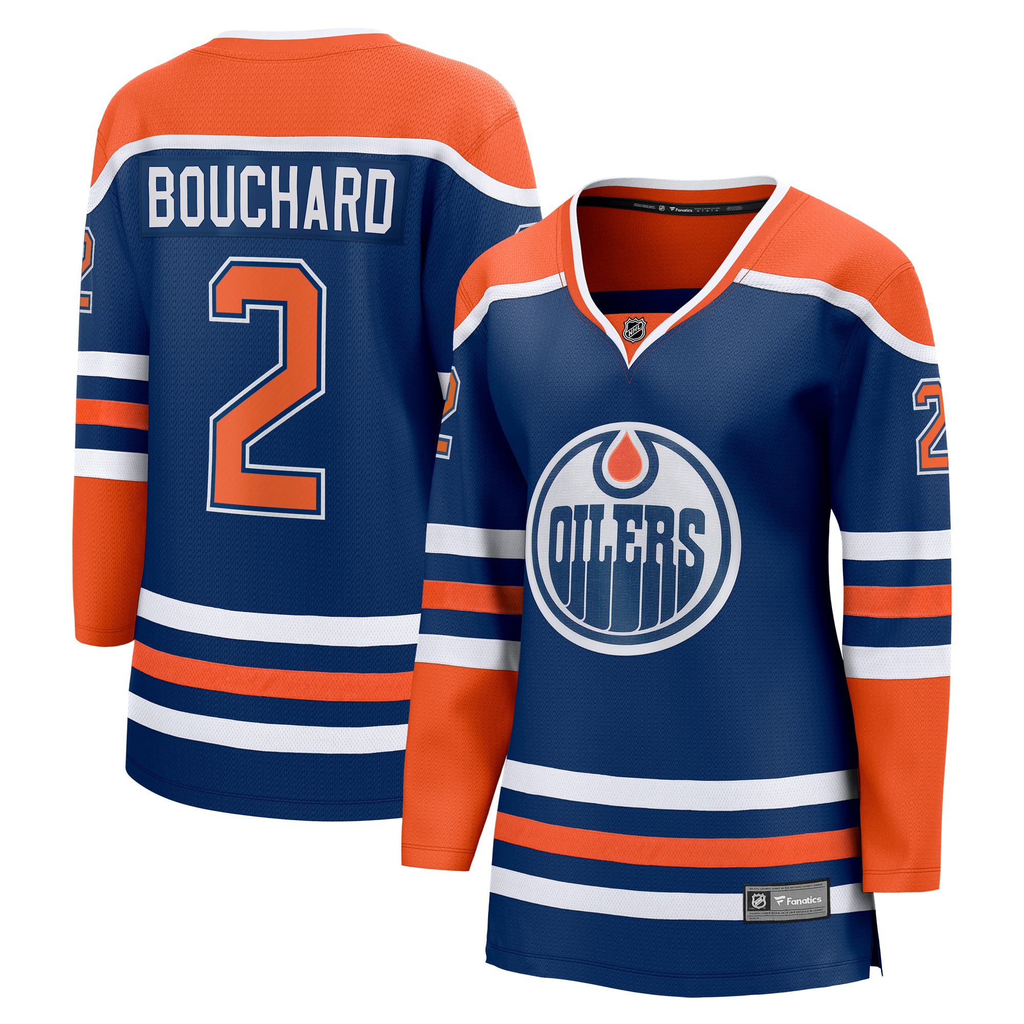 Evan Bouchard Edmonton Oilers Women's Home Breakaway Player Jersey - Royal - Image 2